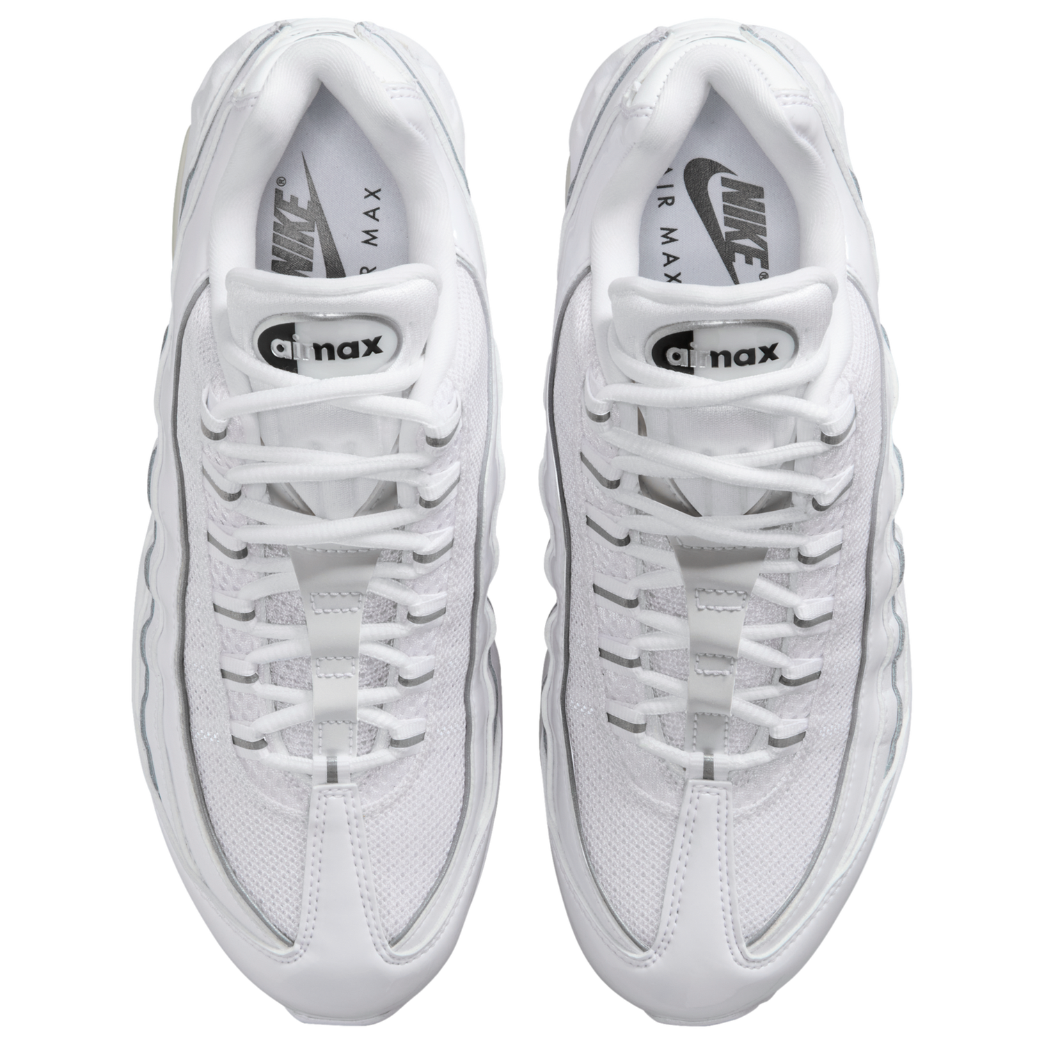 Nike Air Max 95 Big Bubble - Women's - White/Mtlc Silver/Black