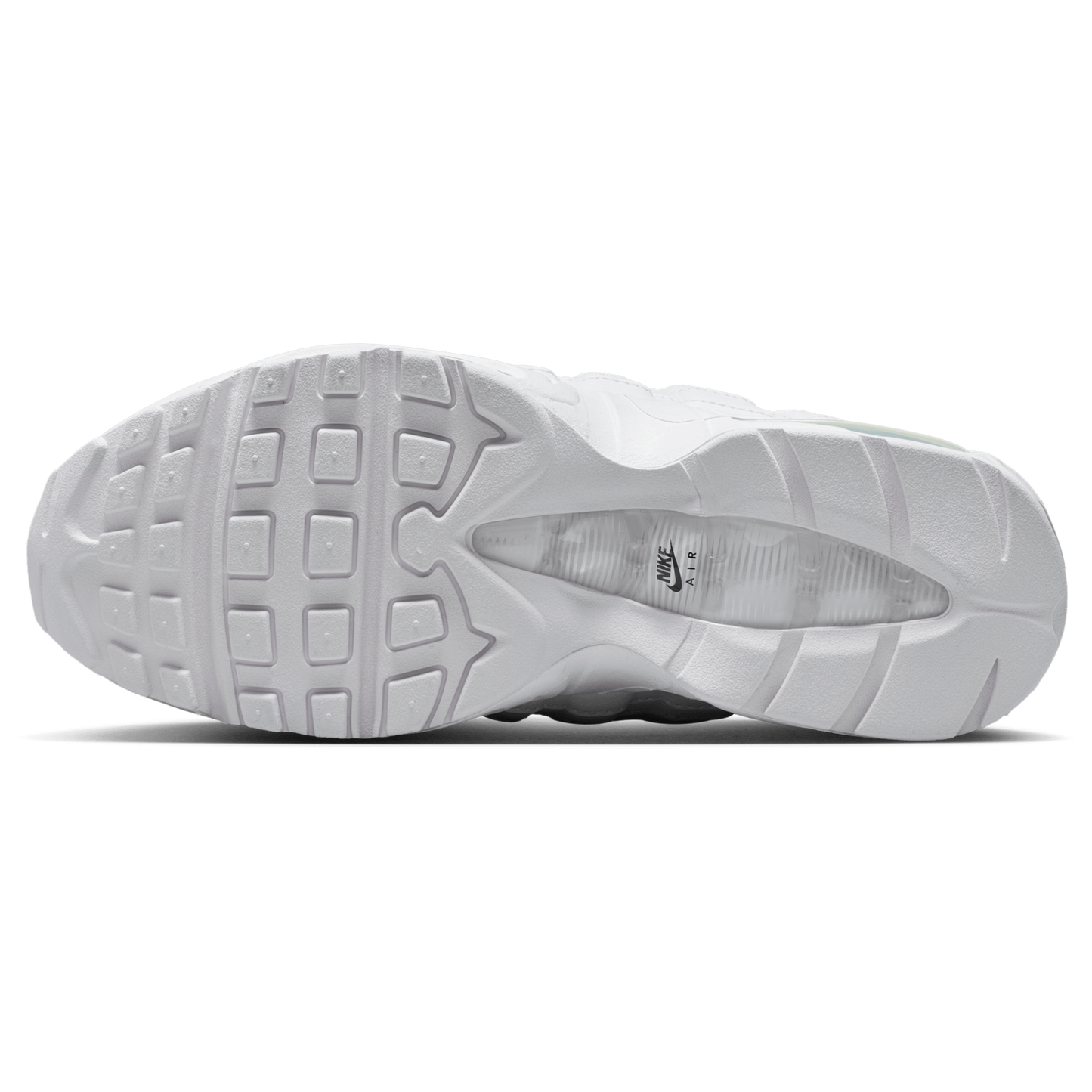 Nike Air Max 95 Big Bubble - Women's - White/Mtlc Silver/Black