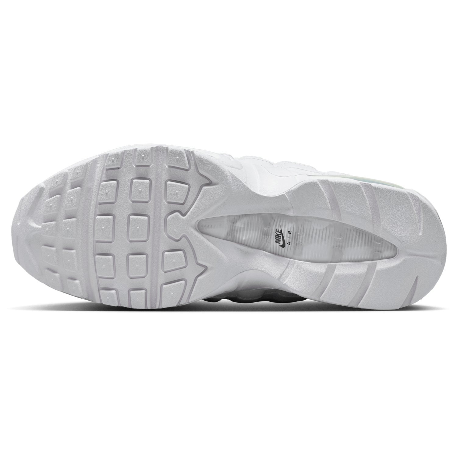 Nike Air Max 95 Big Bubble - Women's - White/Mtlc Silver/Black