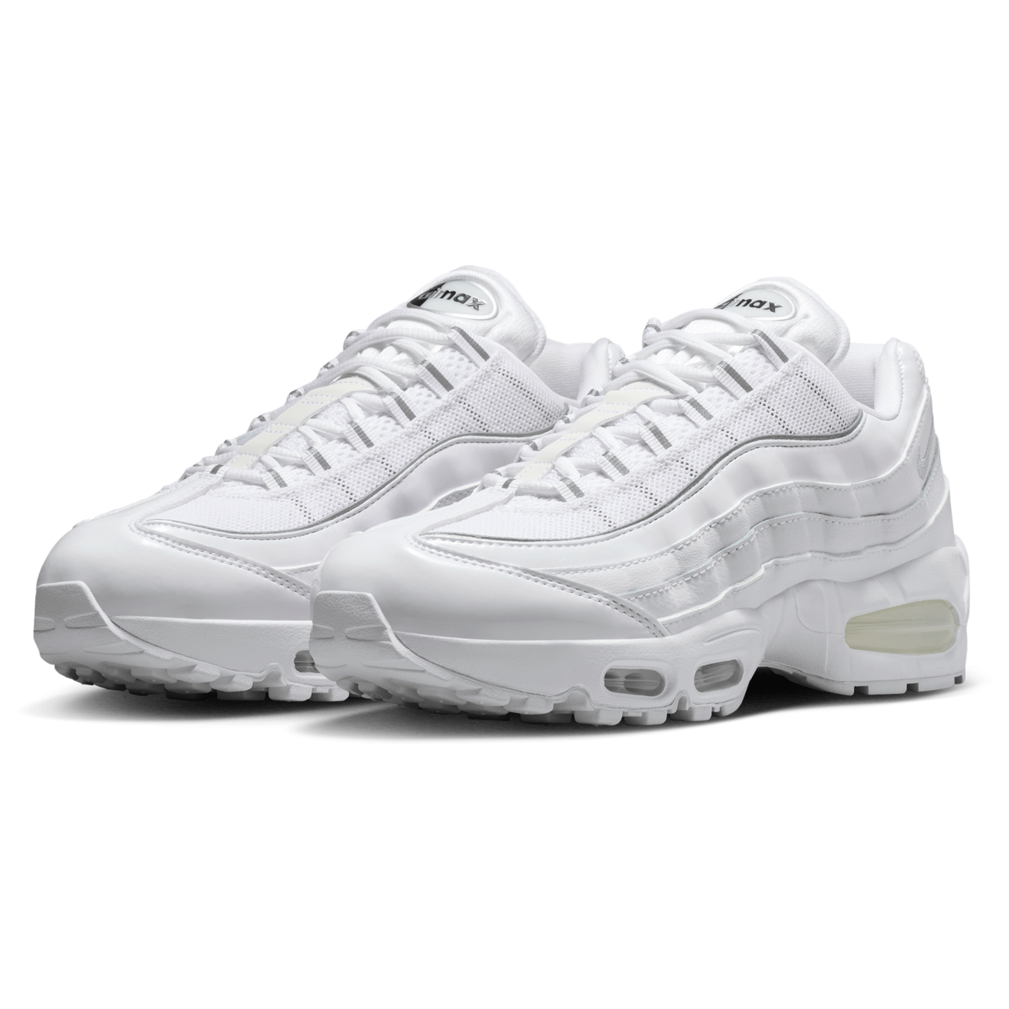 Nike Air Max 95 Big Bubble - Women's - White/Mtlc Silver/Black