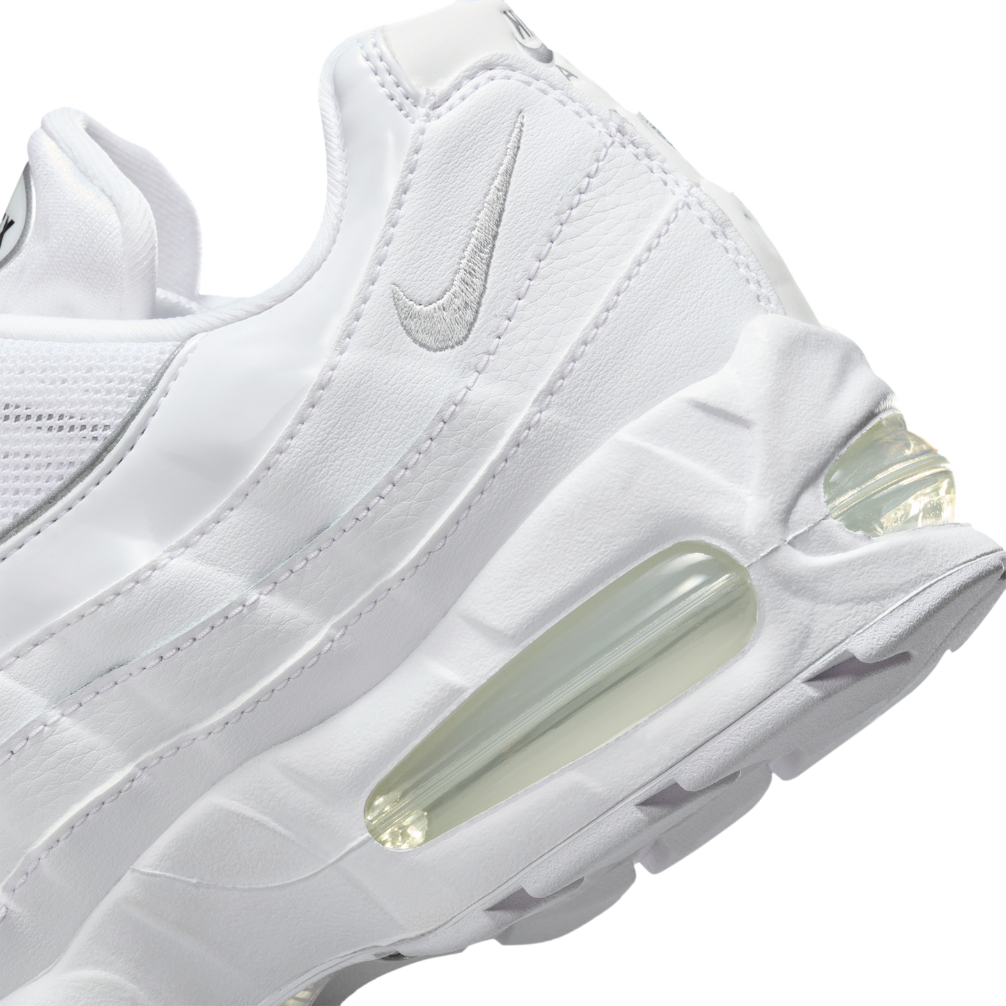 Nike Air Max 95 Big Bubble - Women's - White/Mtlc Silver/Black