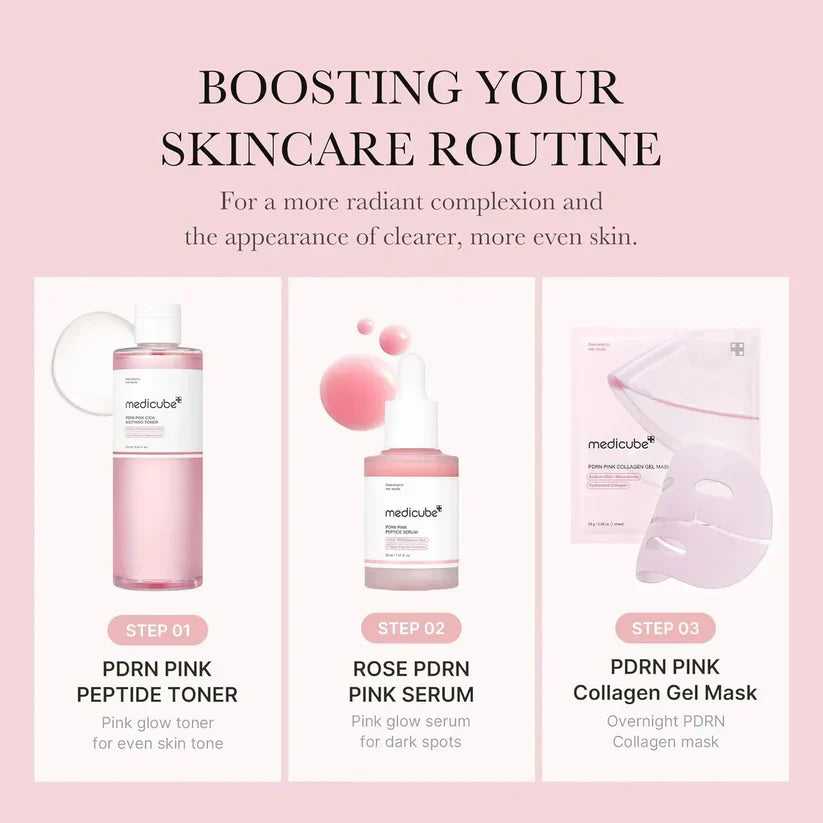 Conjunto de injeção rosa de peptídeo MEDICUBE PDRN - imagem 3