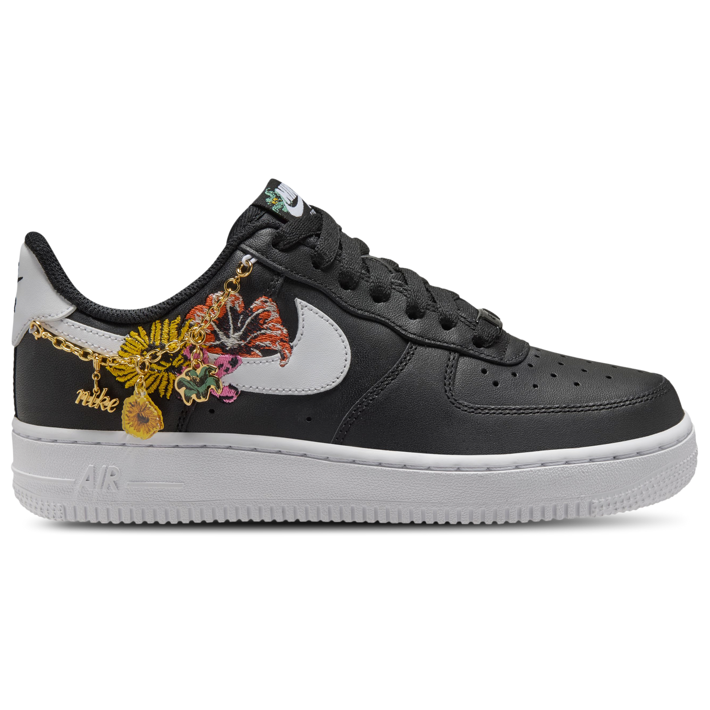Nike Air Force 1 07 Prem - Women's - Black/Metallic Gold/White