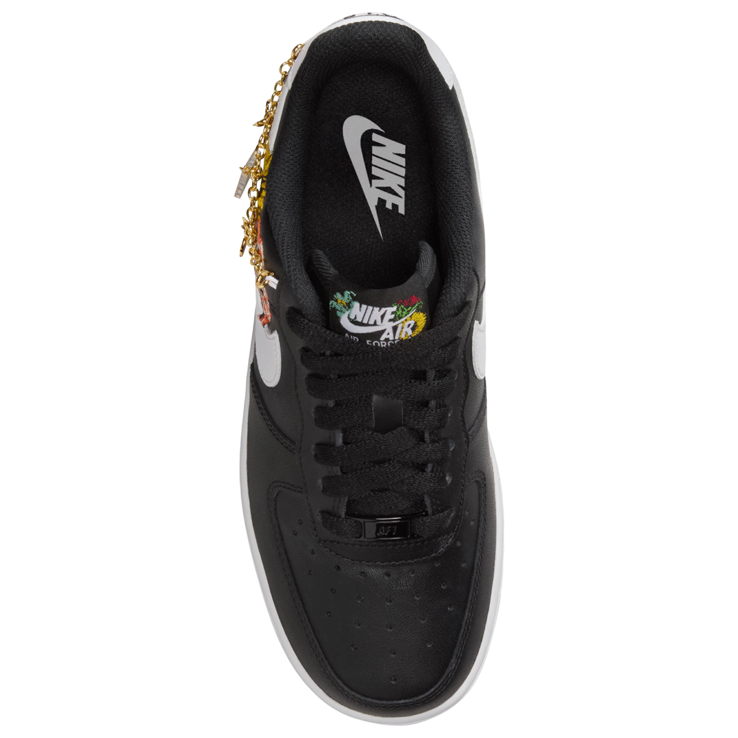 Nike Air Force 1 07 Prem - Women's - Black/Metallic Gold/White