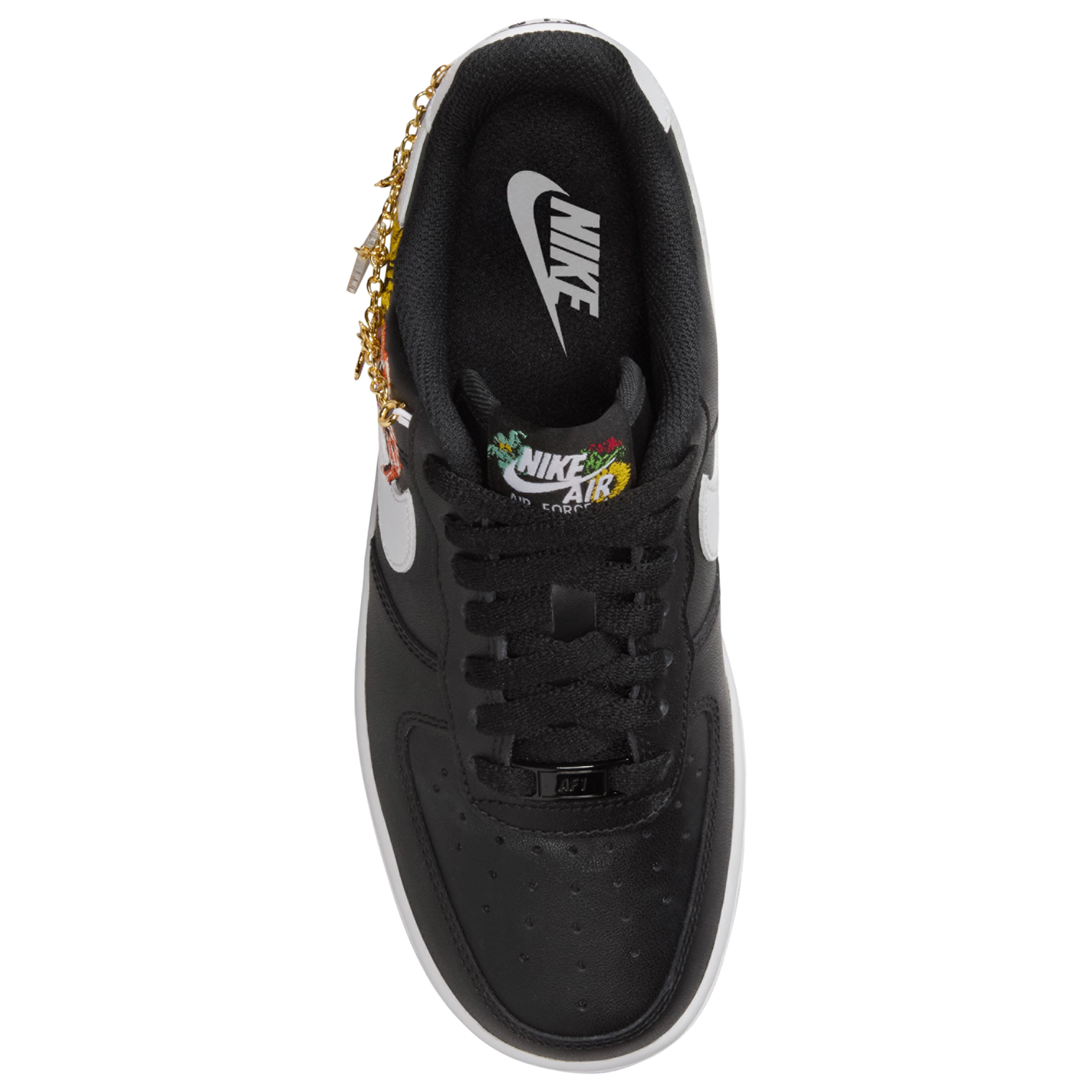 Nike Air Force 1 07 Prem - Women's - Black/Metallic Gold/White