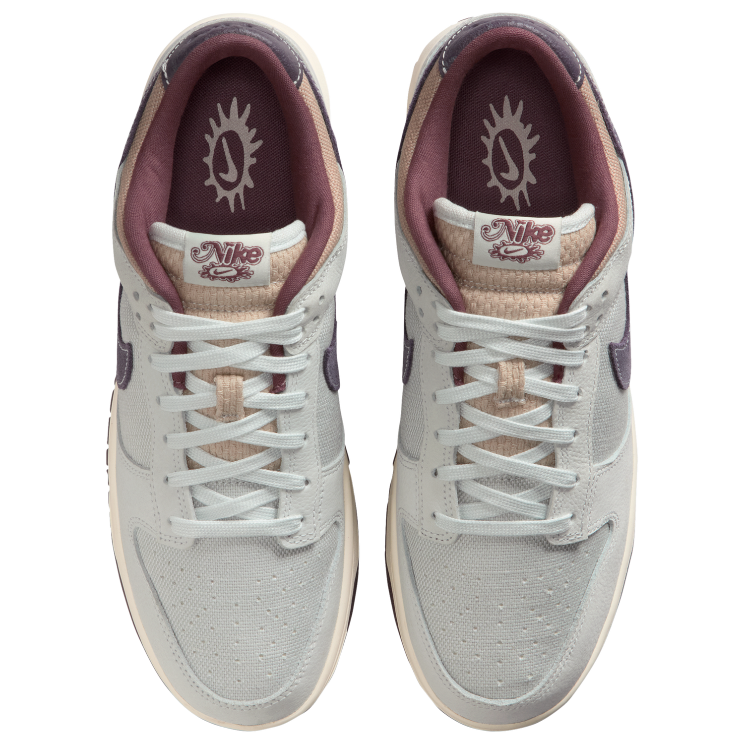 Nike Dunk Low Retro SE - Men's - Off White/Dark Raisin/Spruce Aura