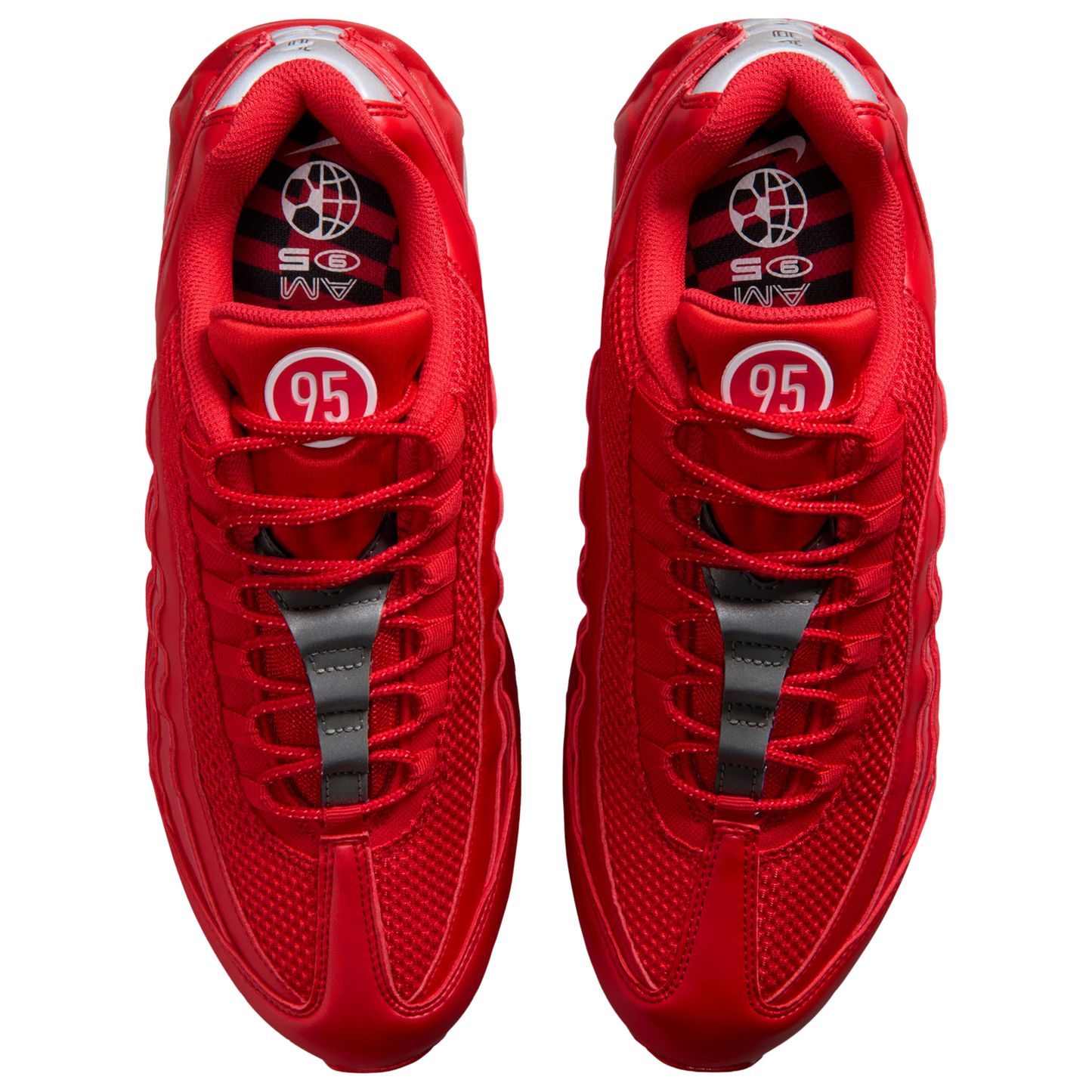 Nike Air Max 95 Big Bubble - Men's - Black/White/University Red