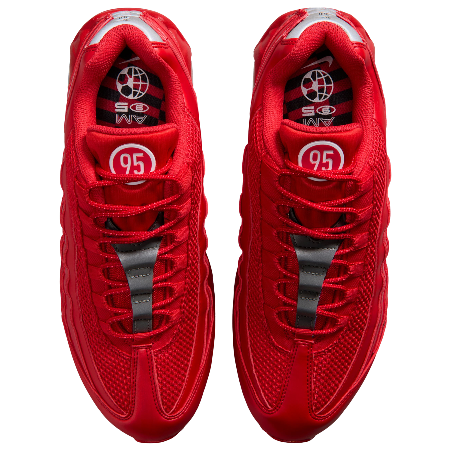 Nike Air Max 95 Big Bubble - Men's - Black/White/University Red