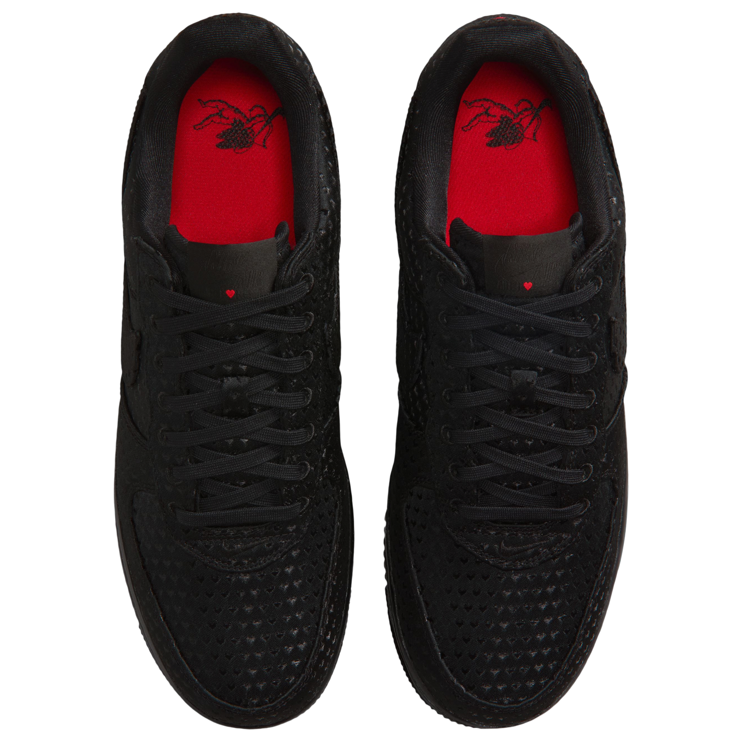Nike Air Force 1 Low LV8 - Men's - Black/Black/University Red