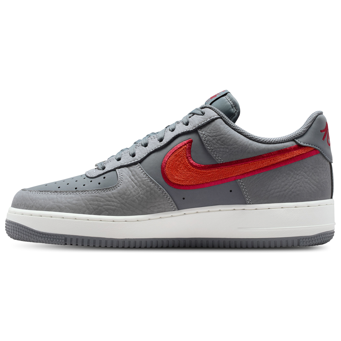 Nike Air Force 1 07 LV8 ESS+ - Men's - Crimson/Orange/Gray
