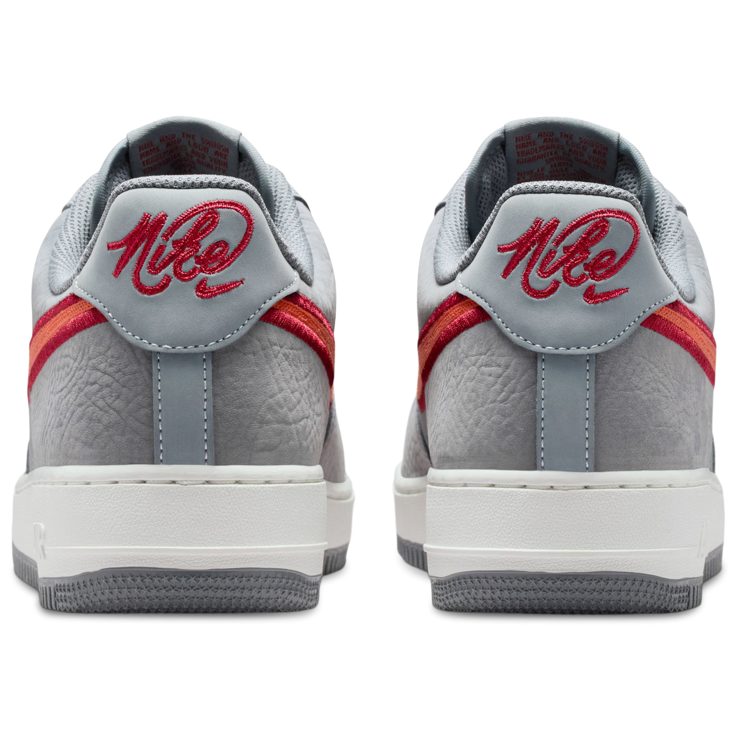 Nike Air Force 1 07 LV8 ESS+ - Men's - Crimson/Orange/Gray
