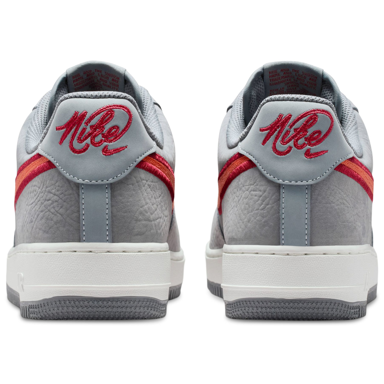 Nike Air Force 1 07 LV8 ESS+ - Men's - Crimson/Orange/Gray