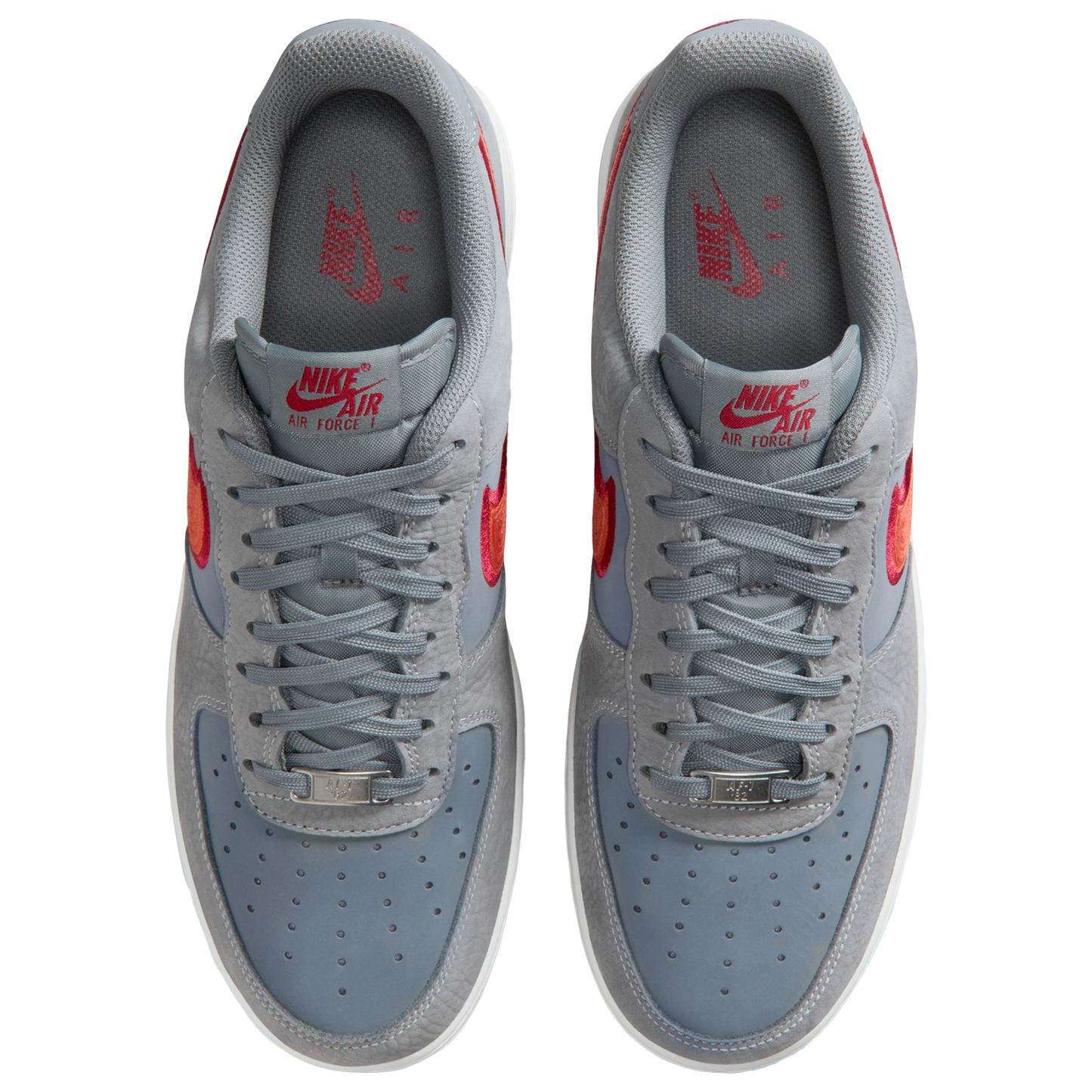 Nike Air Force 1 07 LV8 ESS+ - Men's - Crimson/Orange/Gray