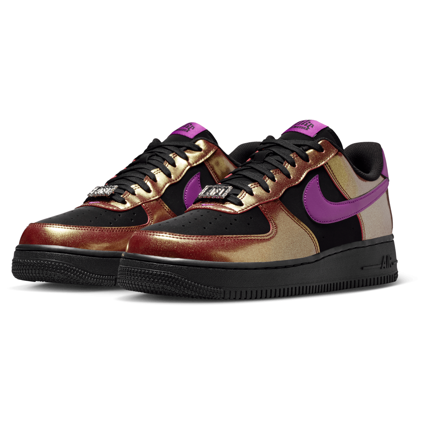 Nike Air Force 1 '07 LV8 - Men's - Gold/Black/Bold Berry