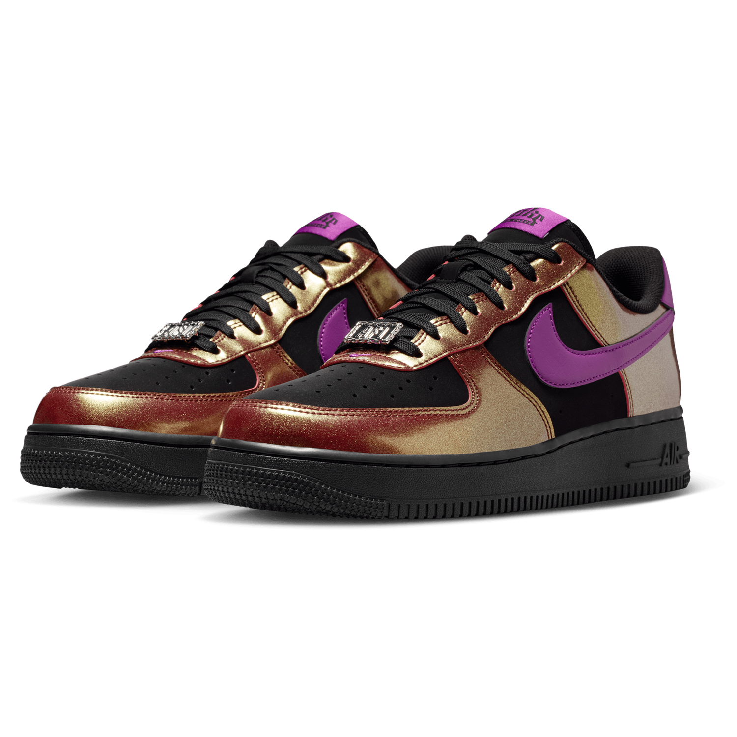 Nike Air Force 1 '07 LV8 - Men's - Gold/Black/Bold Berry