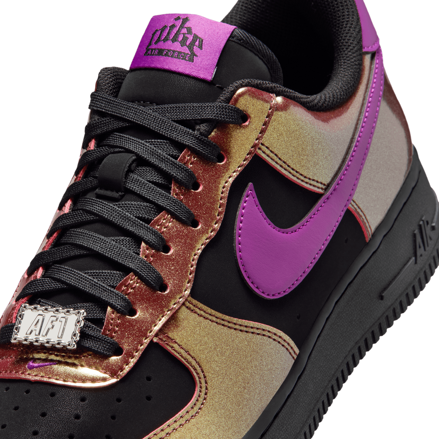 Nike Air Force 1 '07 LV8 - Men's - Gold/Black/Bold Berry
