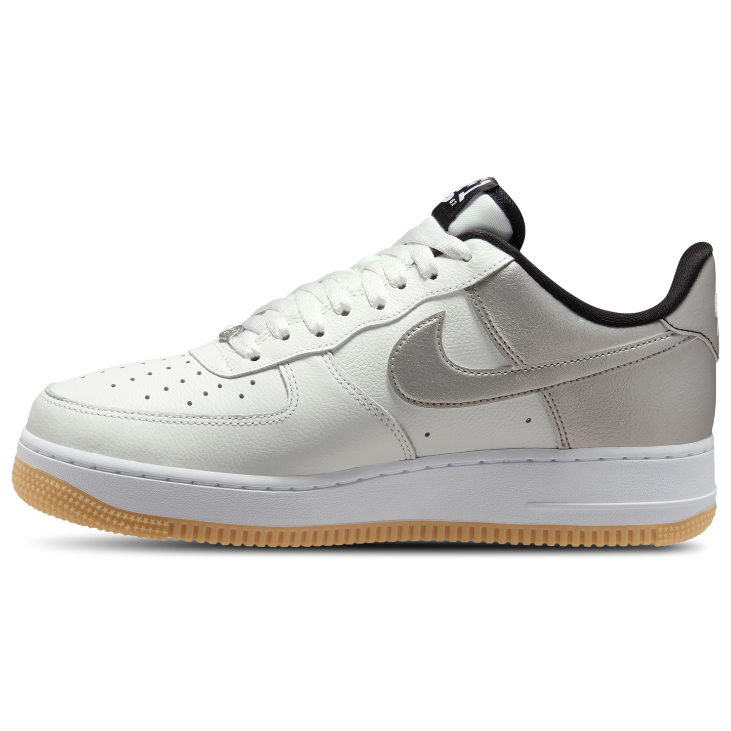 Nike Air Force 1 '07 LV8 - Men's - Summit White/Black/Metallic Silver