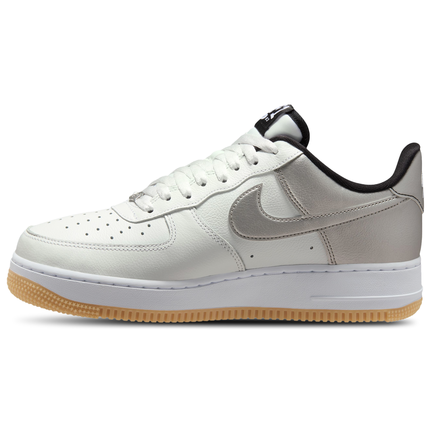 Nike Air Force 1 '07 LV8 - Men's - Summit White/Black/Metallic Silver