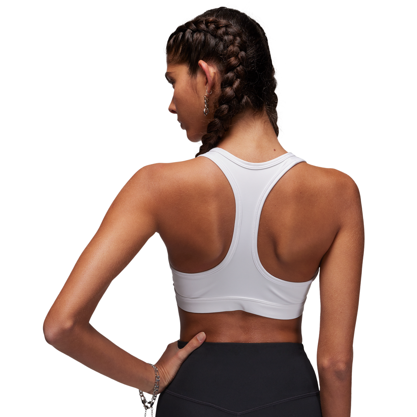 Jordan Sport Jumpman Bra - Women's - White/Stone Mauve/Black