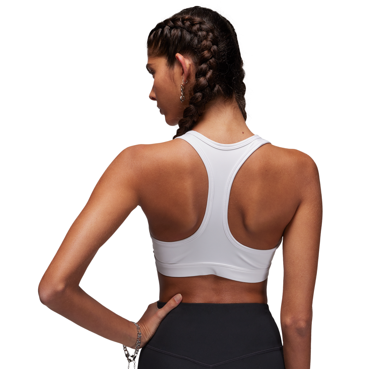 Jordan Sport Jumpman Bra - Women's - White/Stone Mauve/Black