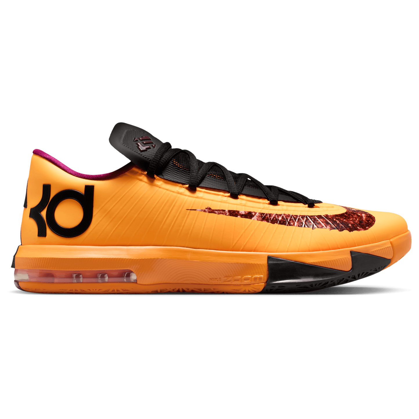 Nike KD VI - Men's - Laser Orange/Raspberry Red/Black