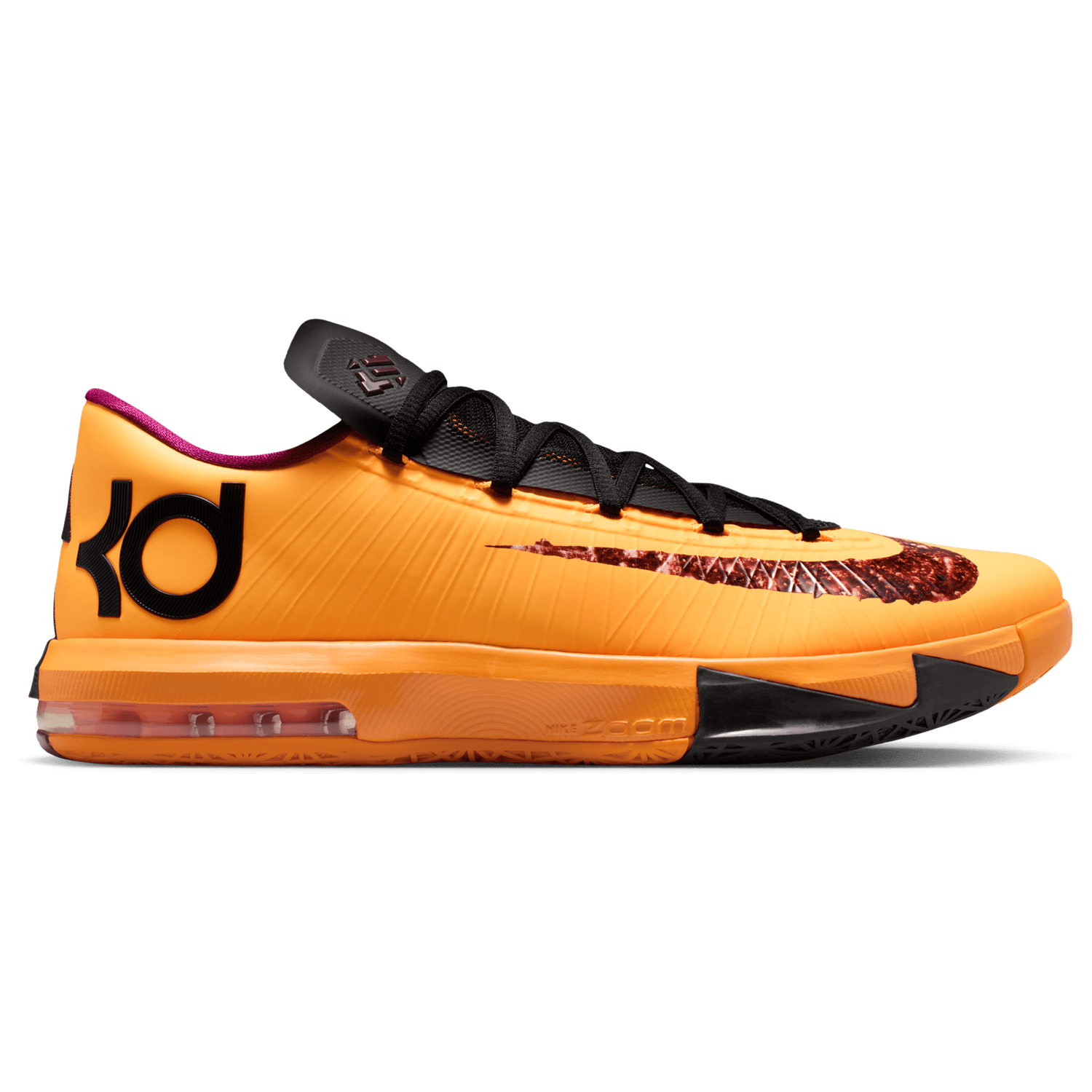 Nike KD VI - Men's - Laser Orange/Raspberry Red/Black
