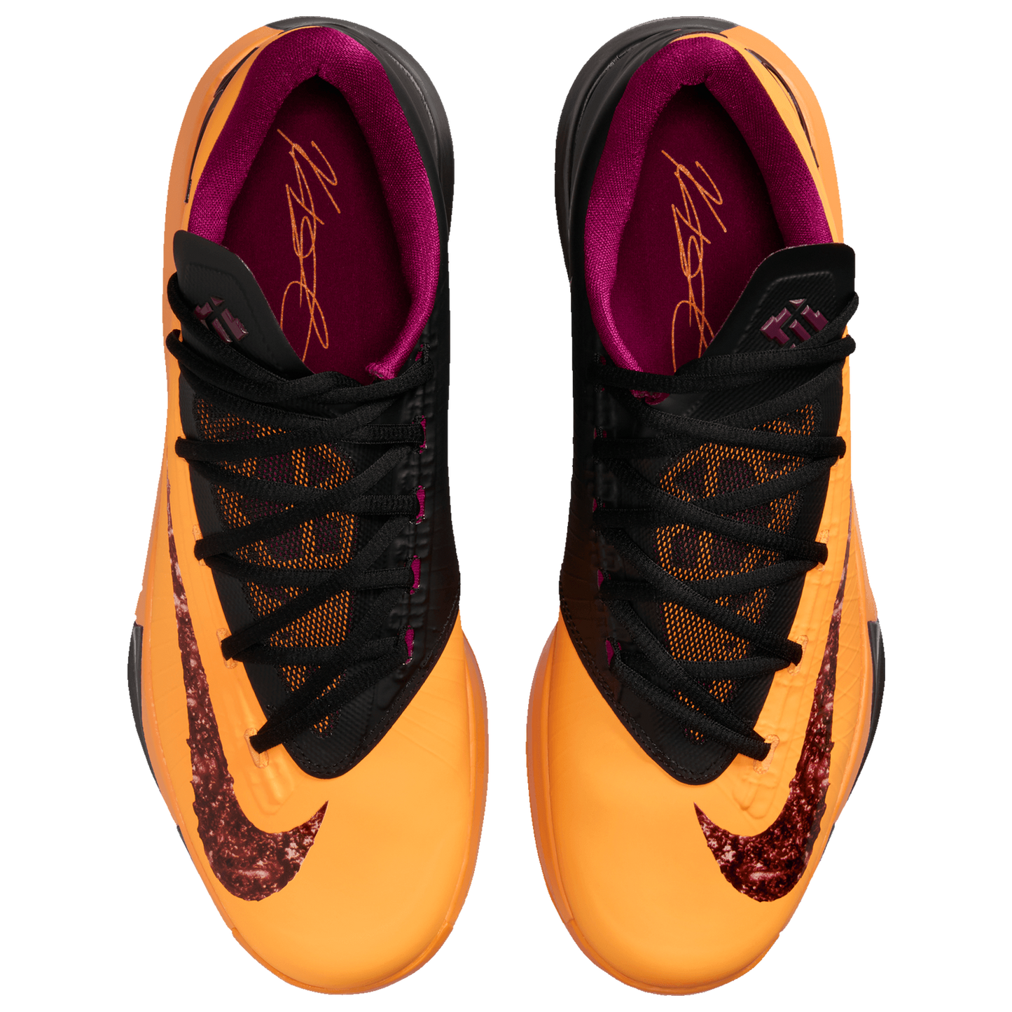 Nike KD VI - Men's - Laser Orange/Raspberry Red/Black