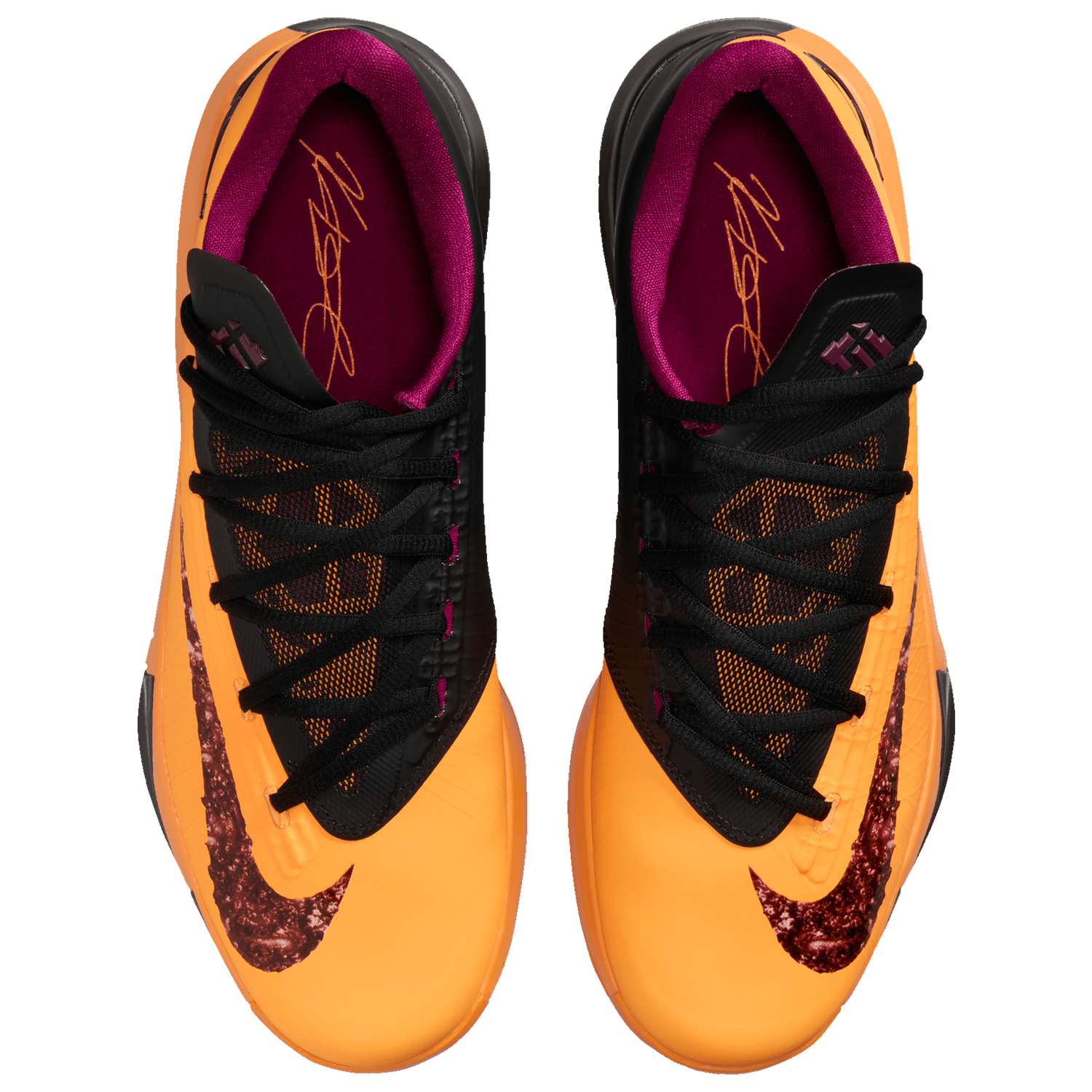 Nike KD VI - Men's - Laser Orange/Raspberry Red/Black