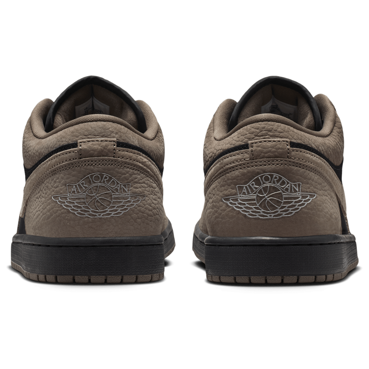 Jordan Air Jordan 1 Low SE - Men's - Black/Light Wild Mango/Olive Grey