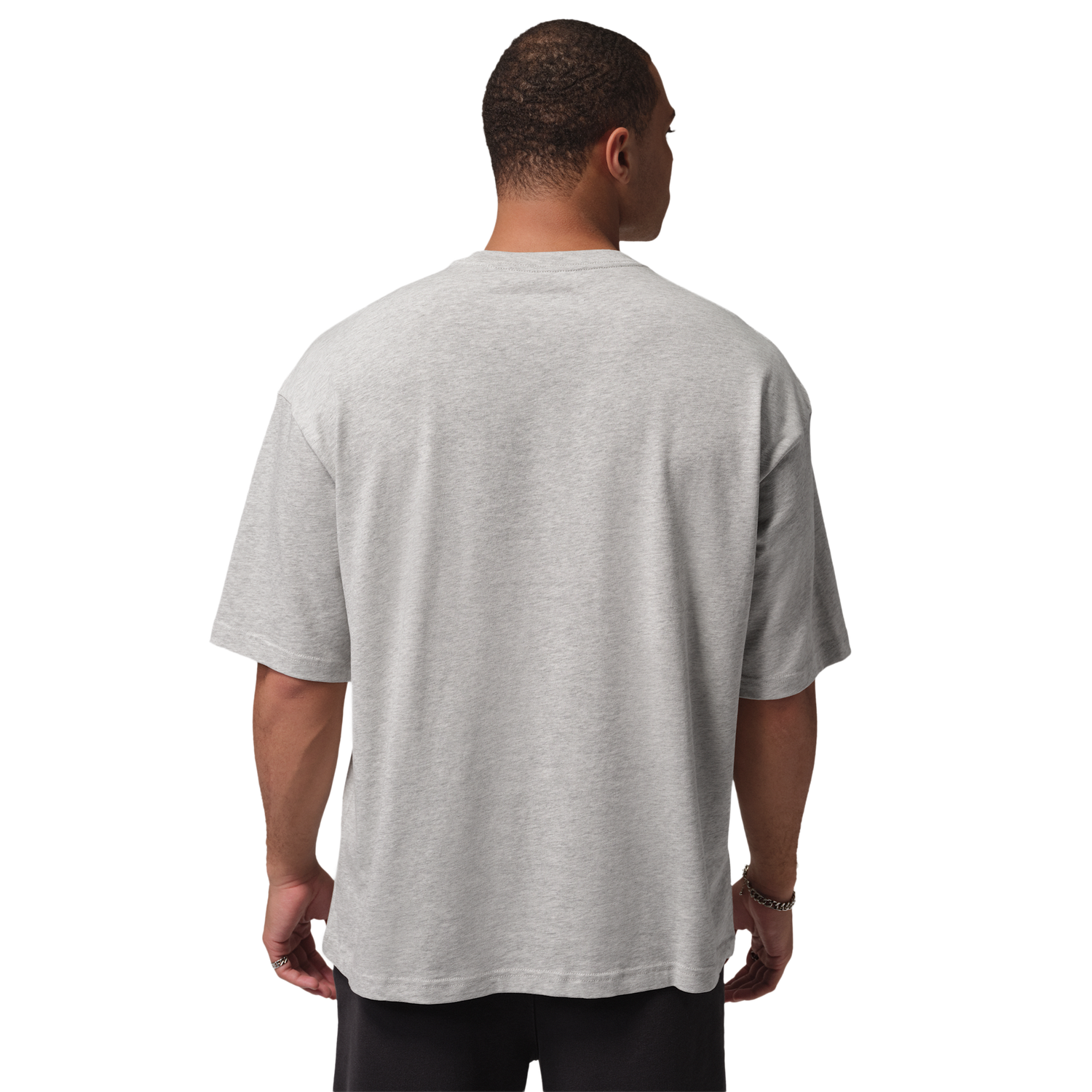 Jordan Brooklyn Oversized T-Shirt - Men's - Black/Heather Grey