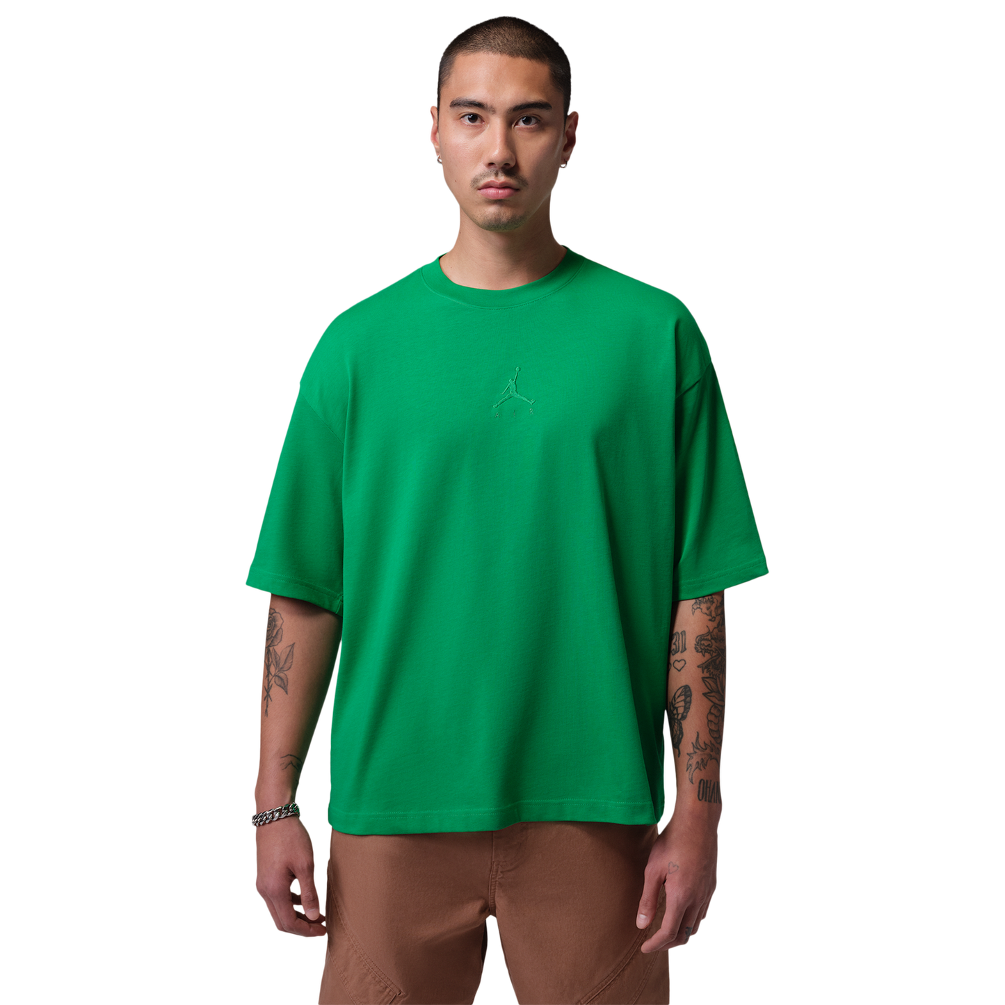 Jordan Brooklyn Oversized T-Shirt - Men's - Lucky Green/Lucky Green