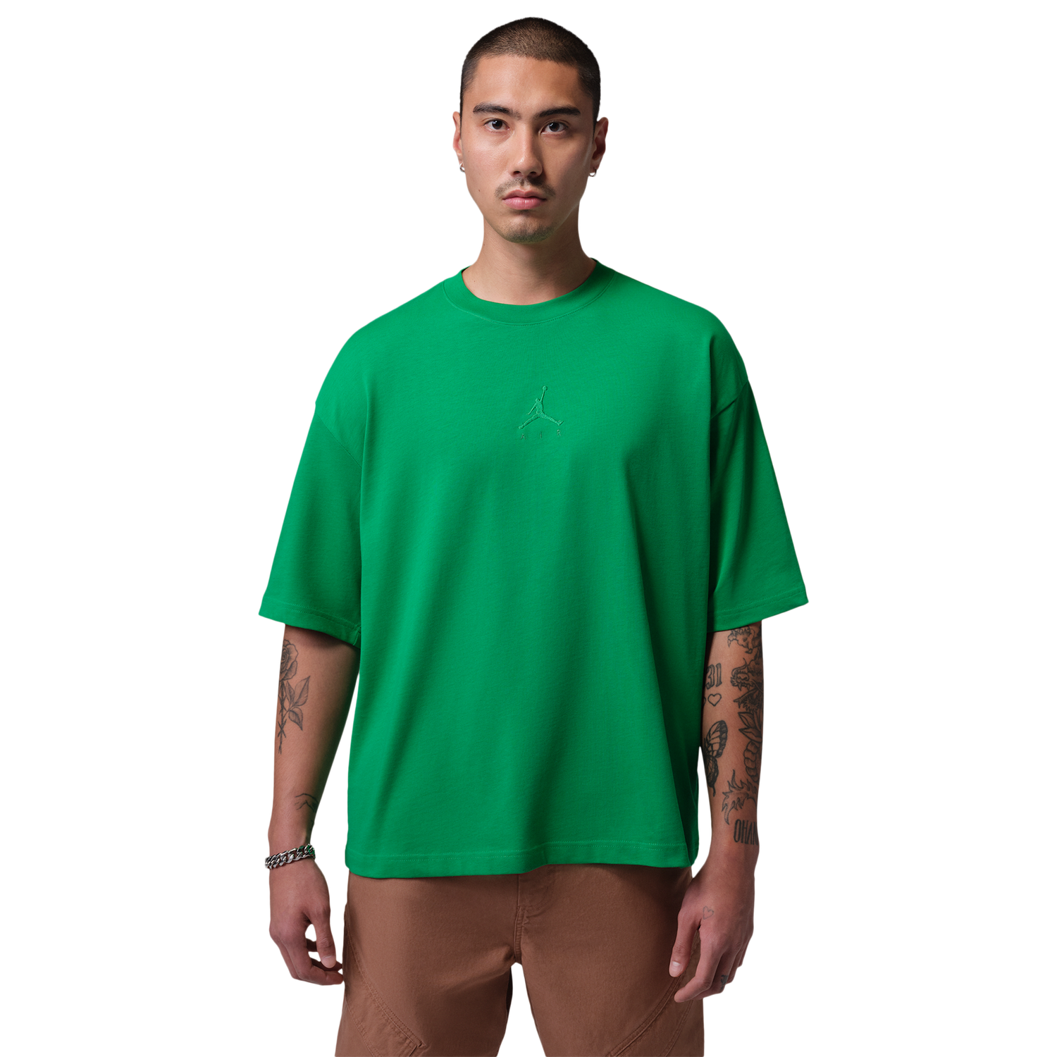 Jordan Brooklyn Oversized T-Shirt - Men's - Lucky Green/Lucky Green