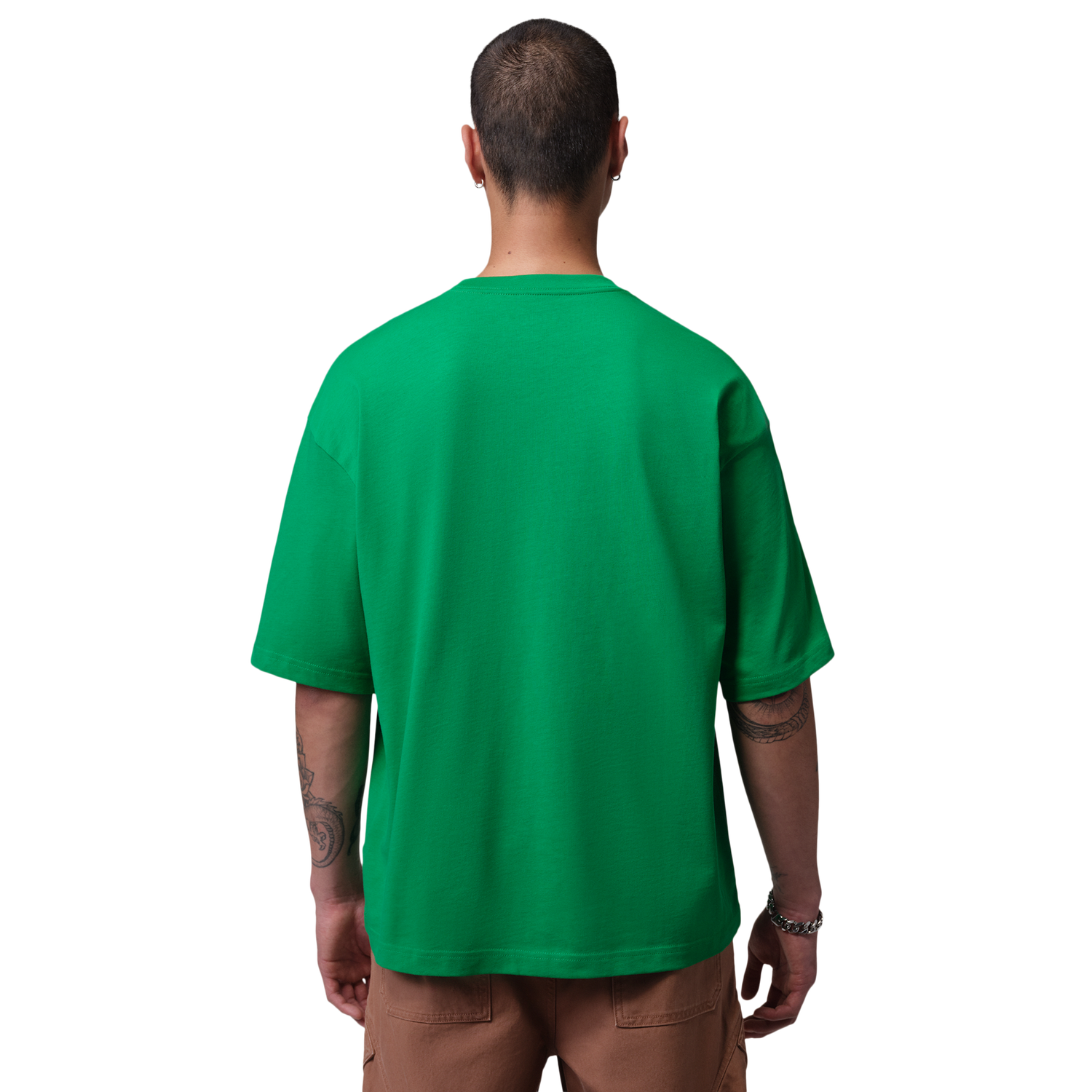 Jordan Brooklyn Oversized T-Shirt - Men's - Lucky Green/Lucky Green