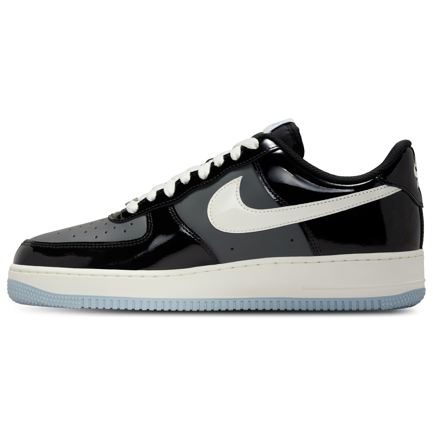 Nike Air Force 1 '07 FL - Men's - Black/Sail/Armory Blue