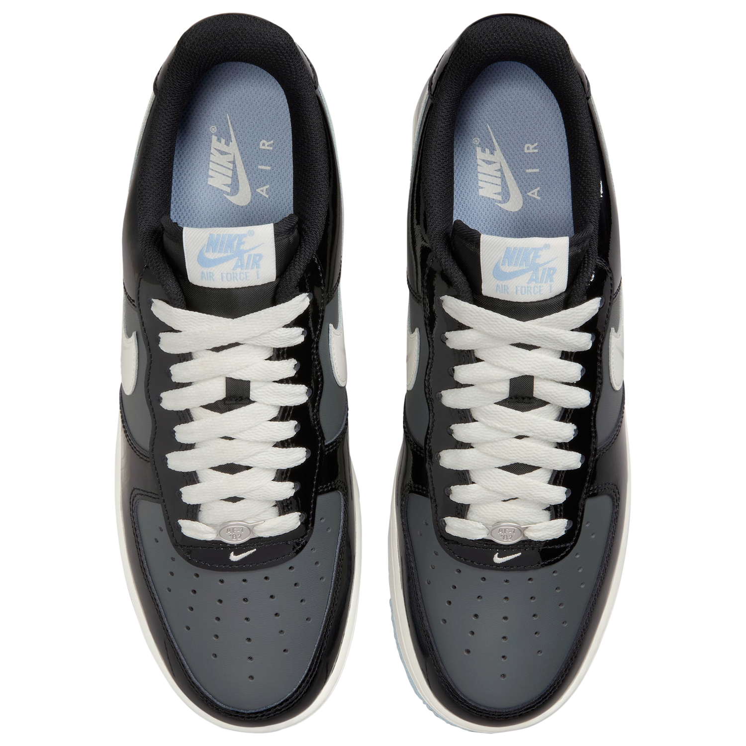 Nike Air Force 1 '07 FL - Men's - Black/Sail/Armory Blue
