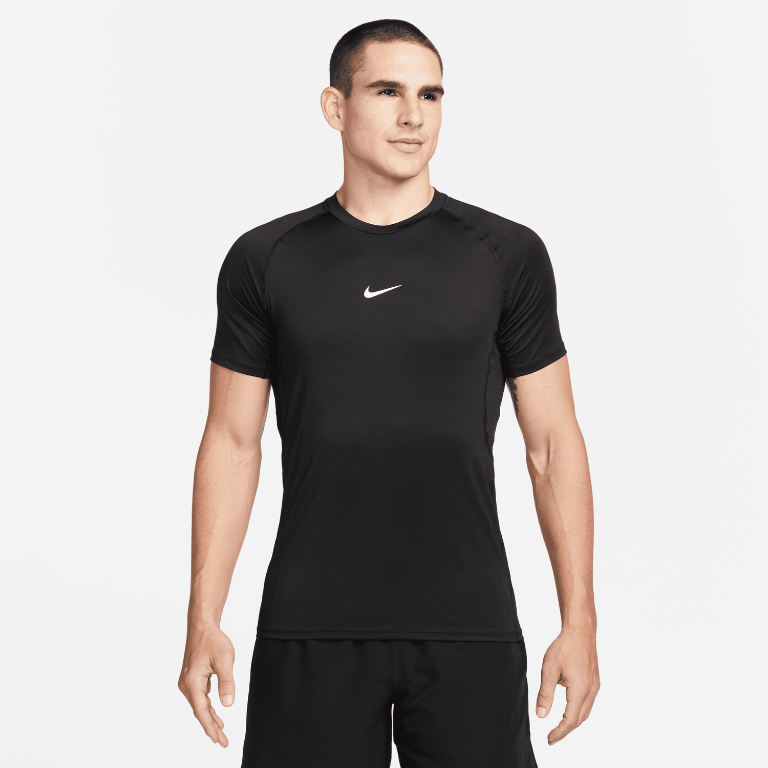 Nike Dri-FIT  Slim Top Short Sleeve - Men's - Black/White