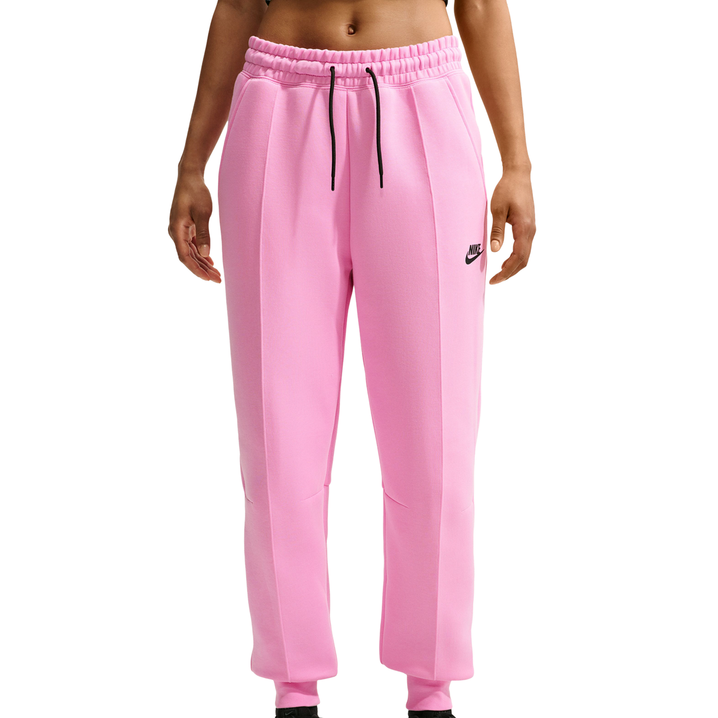 Nike Tech Fleece Jogger - Women's - Black/Pink Rise