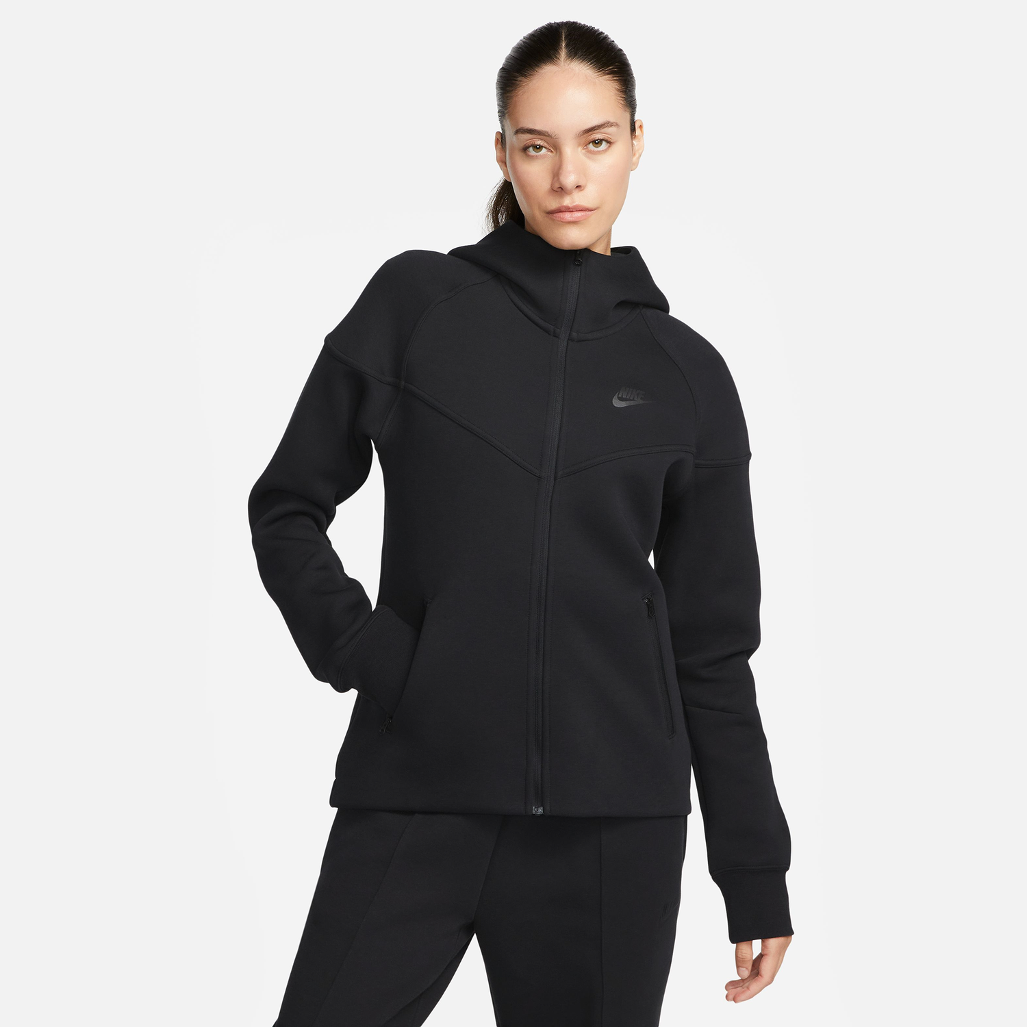 Nike NSW Tech Fleece WR Full-Zip Hoodie - Women's - Black/Black
