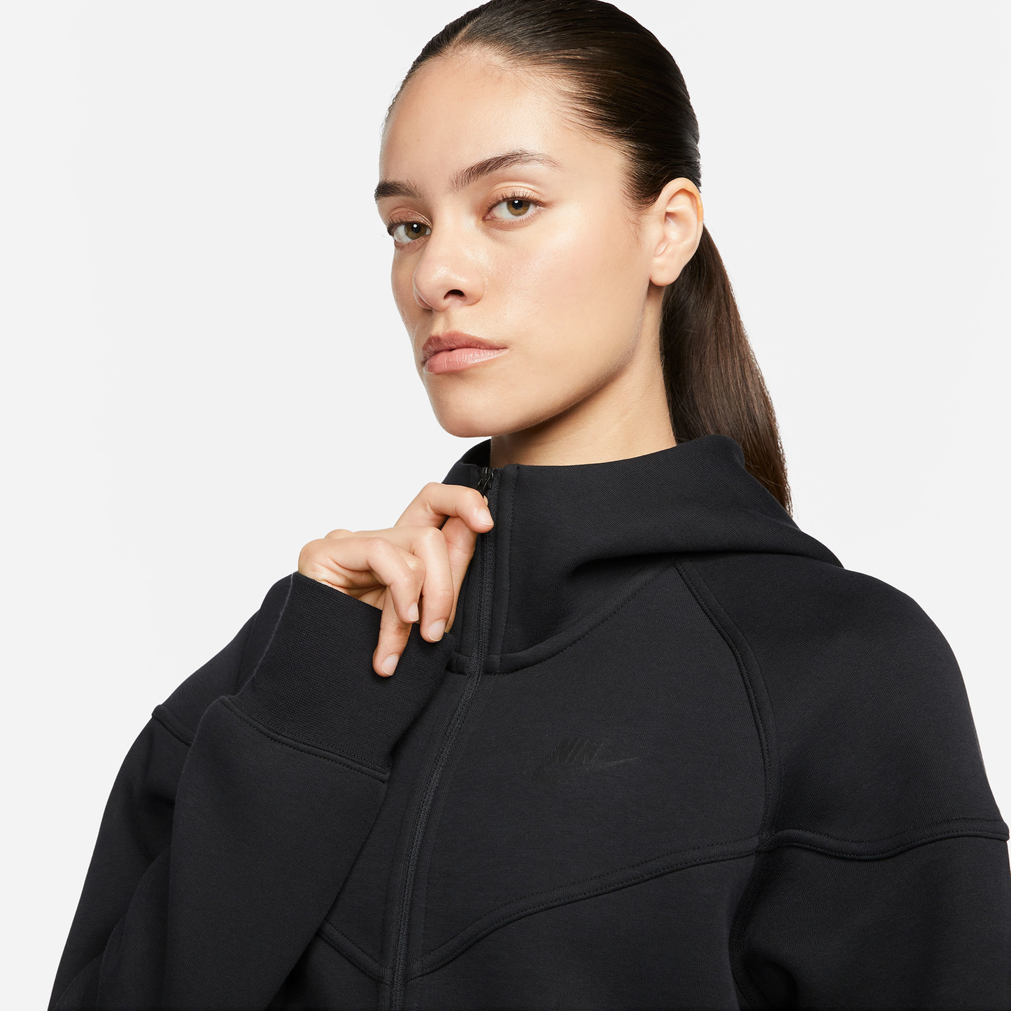 Nike NSW Tech Fleece WR Full-Zip Hoodie - Women's - Black/Black