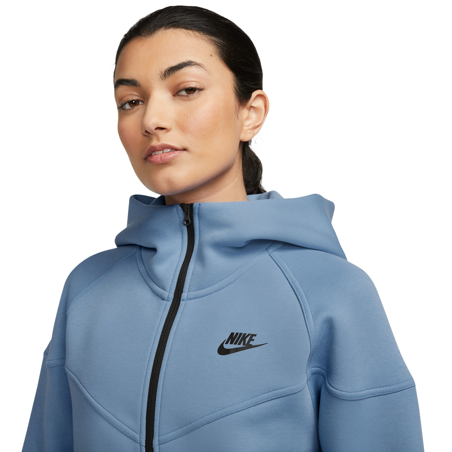 Nike Tech Fleece Full ZIP Hoodie - Women's - Blue/Black