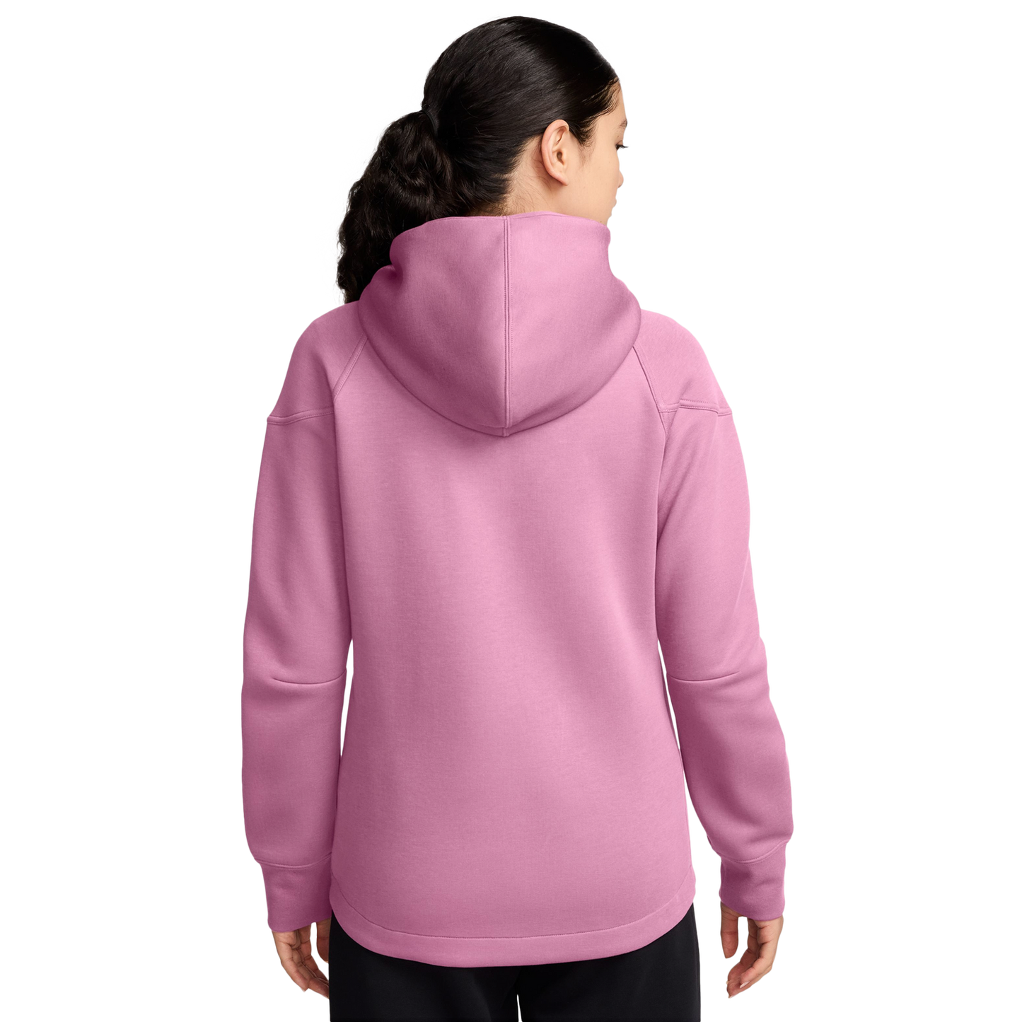 Nike Tech Fleece Full ZIP Hoodie - Women's - Black/Pink