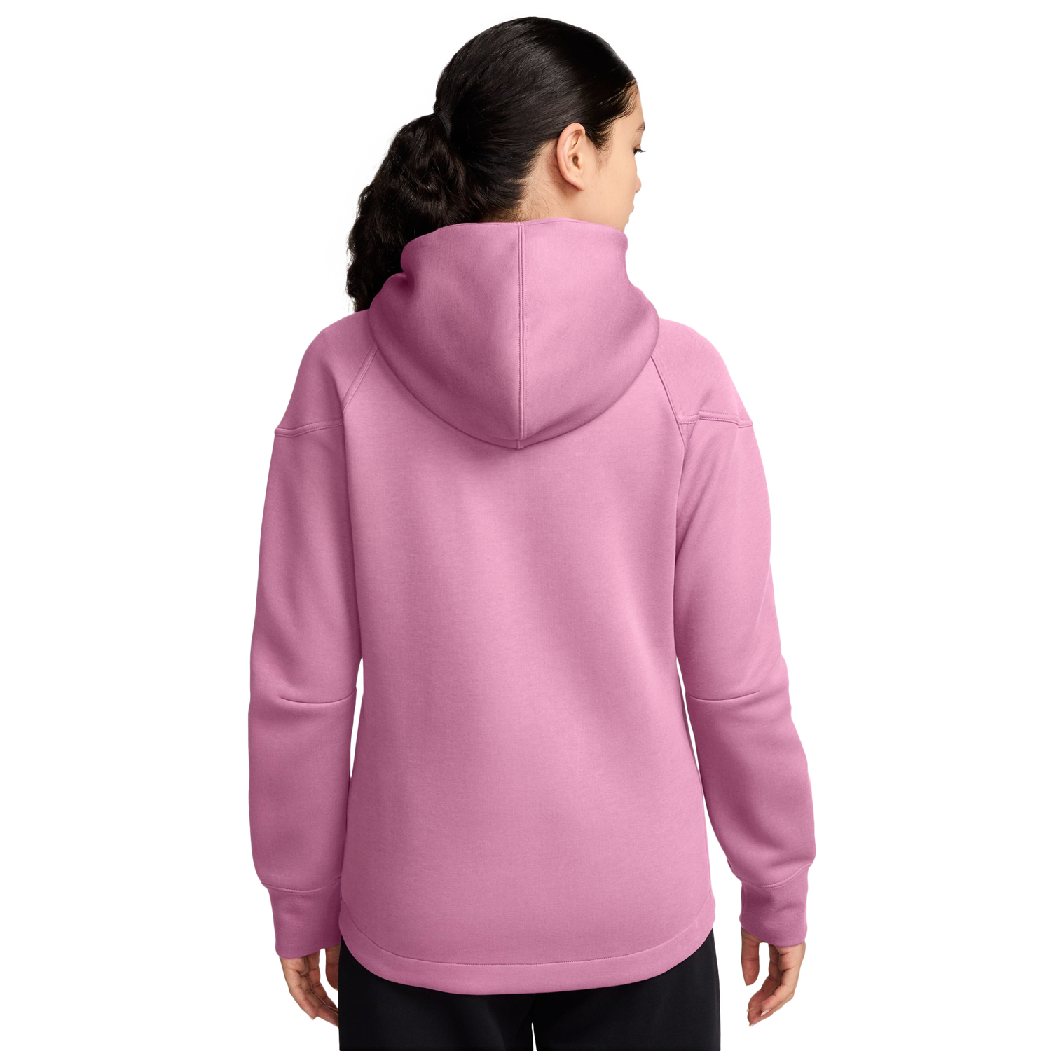 Nike Tech Fleece Full ZIP Hoodie - Women's - Black/Pink