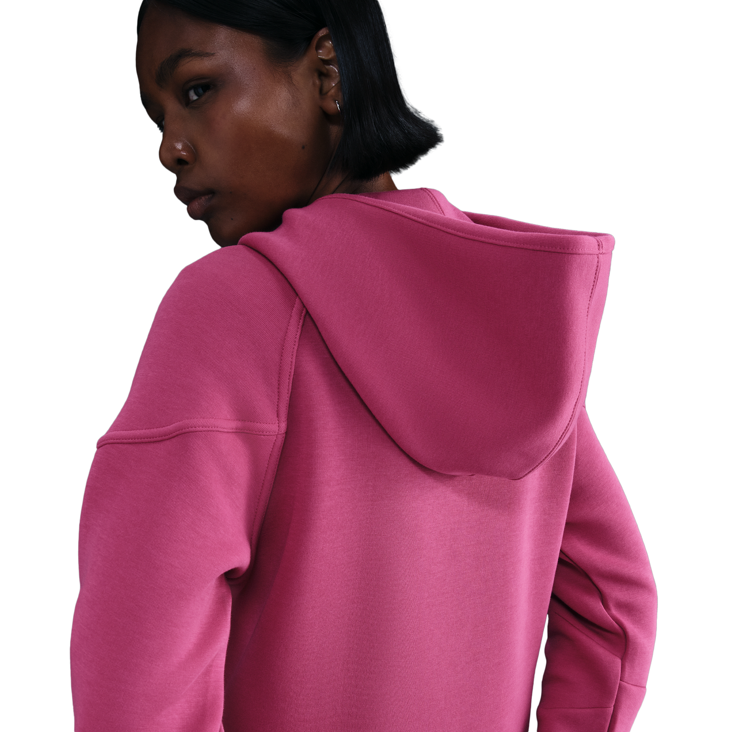 Nike NSW Tech Fleece WR Full-Zip Hoodie - Women's - Sweet Beet/Black