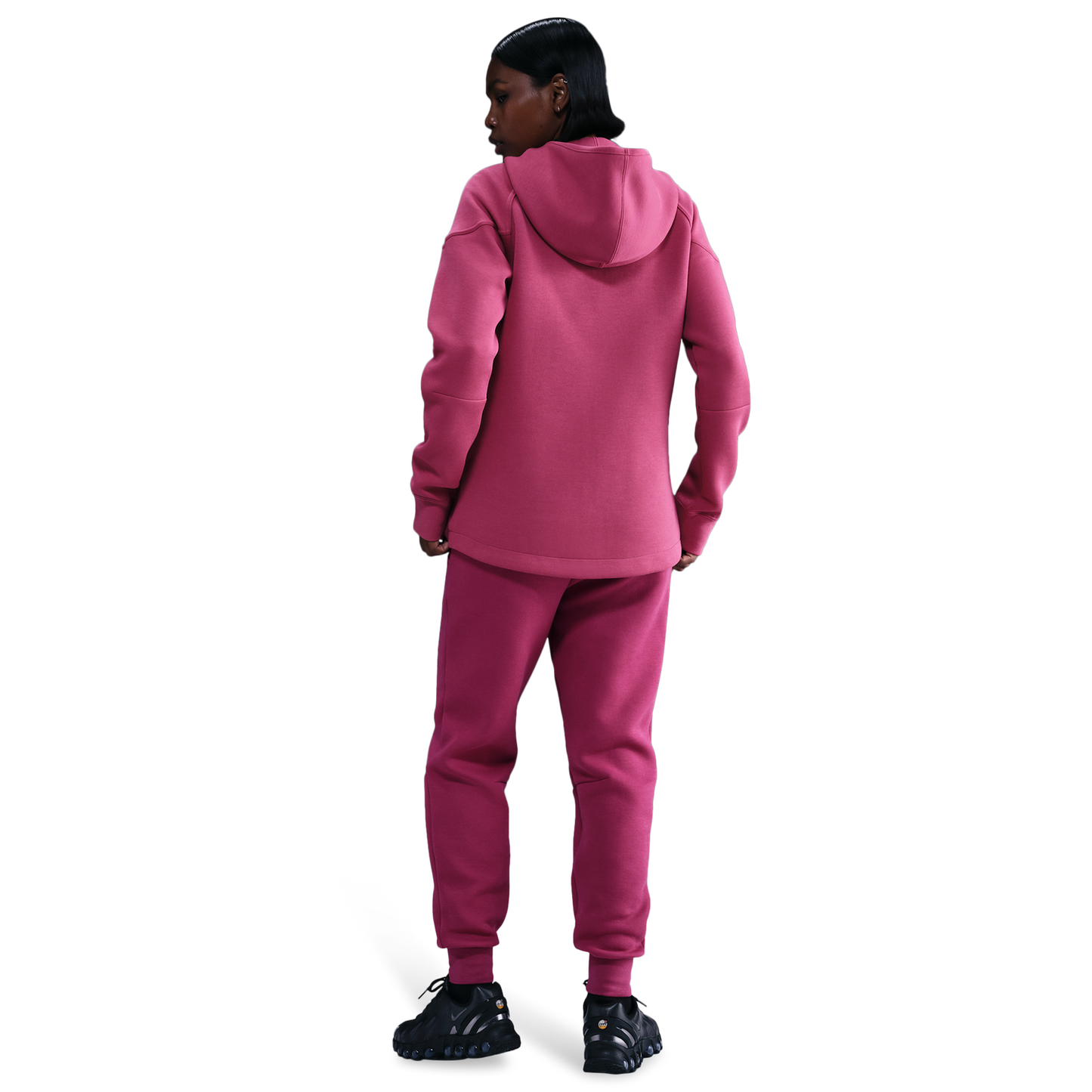 Nike NSW Tech Fleece WR Full-Zip Hoodie - Women's - Sweet Beet/Black