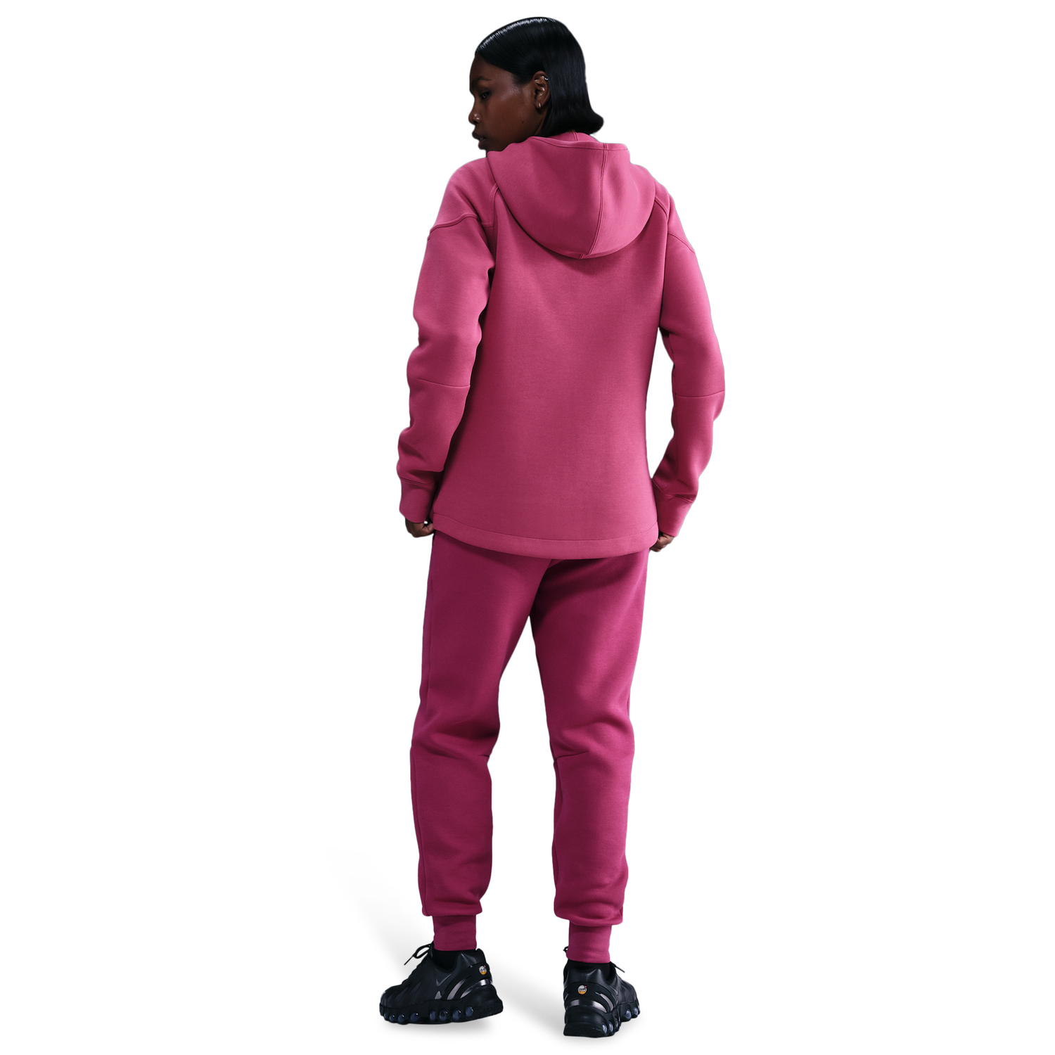 Nike NSW Tech Fleece WR Full-Zip Hoodie - Women's - Sweet Beet/Black