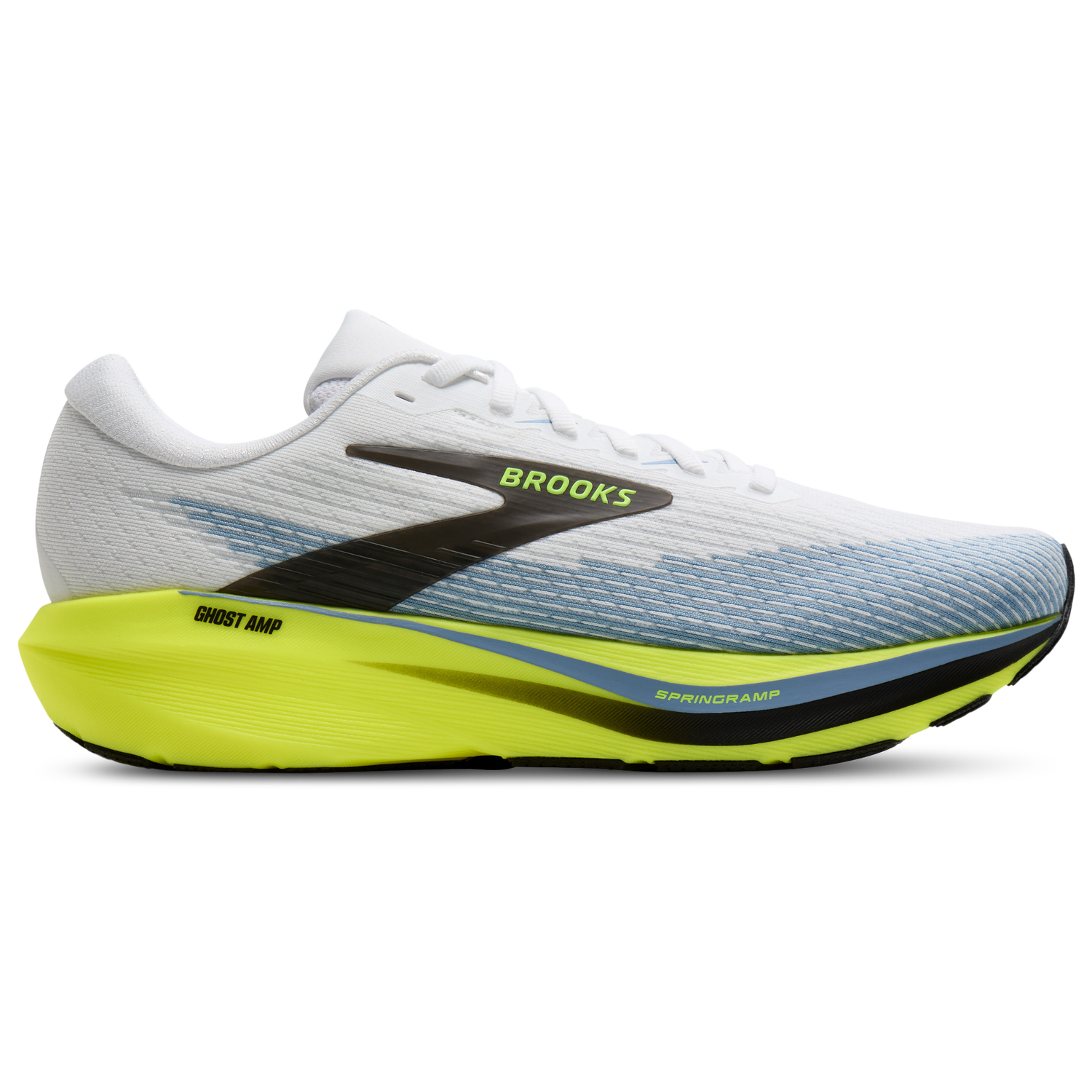 Brooks Ghost Amp - Men's - Grey/Yellow