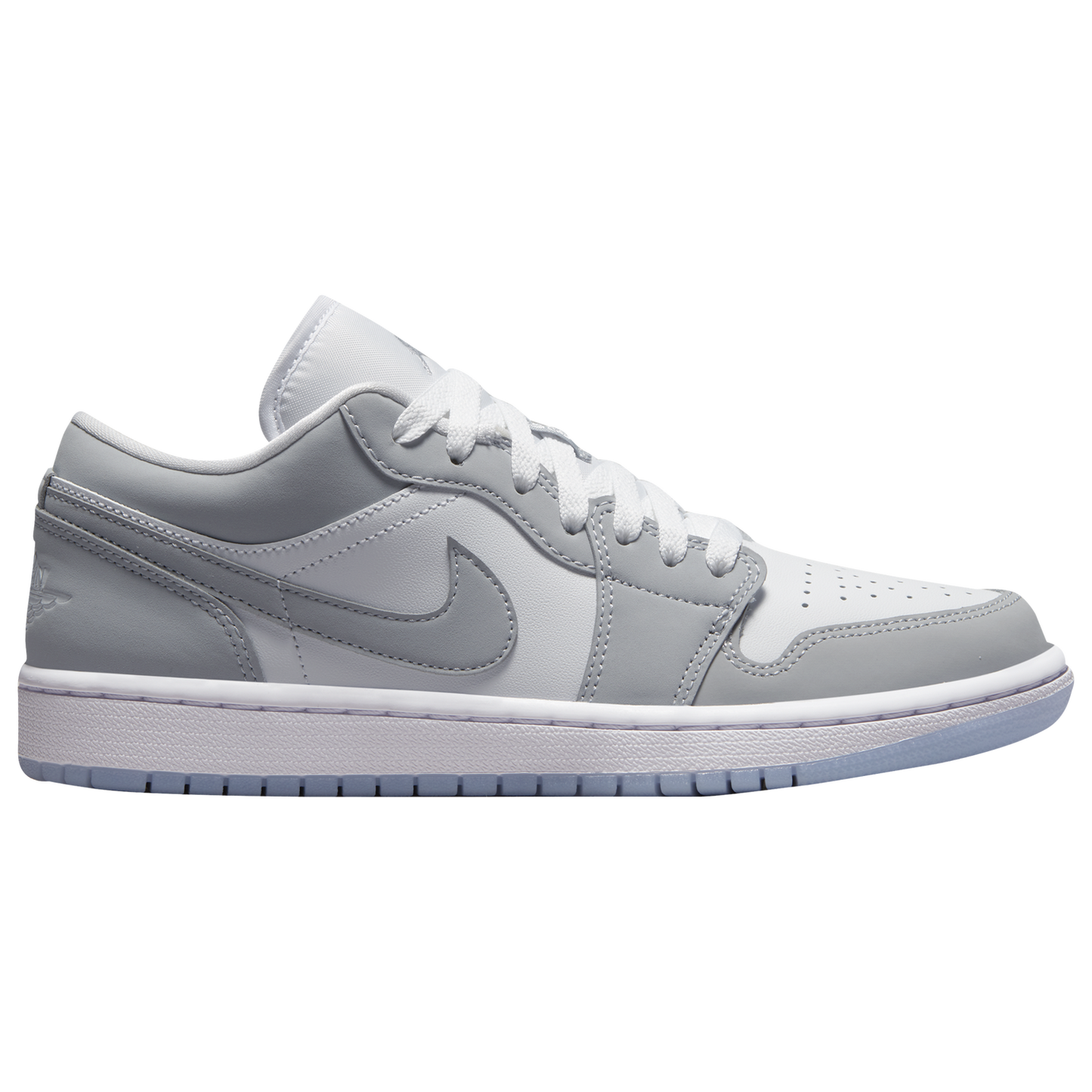 Jordan AJ 1 Low - Women's - White/Wolf Grey/Aluminum