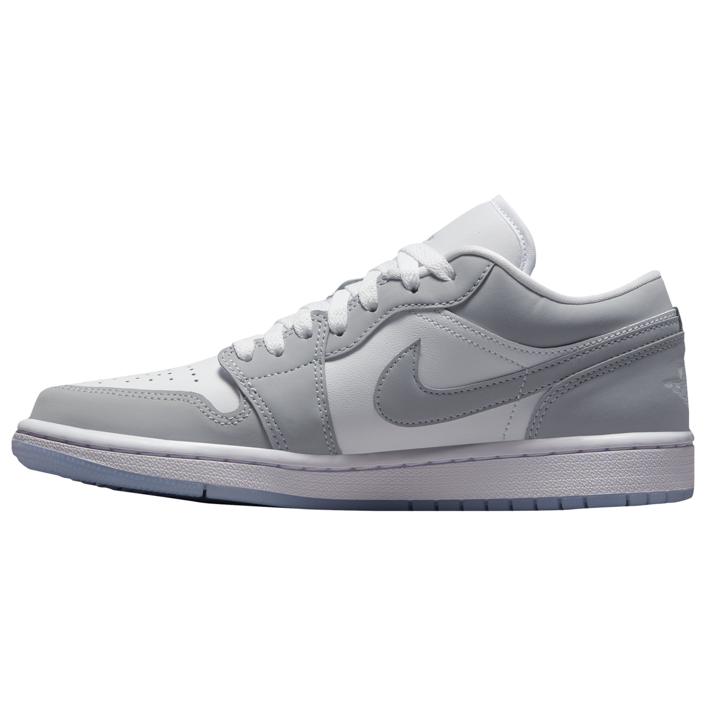 Jordan AJ 1 Low - Women's - White/Wolf Grey/Aluminum