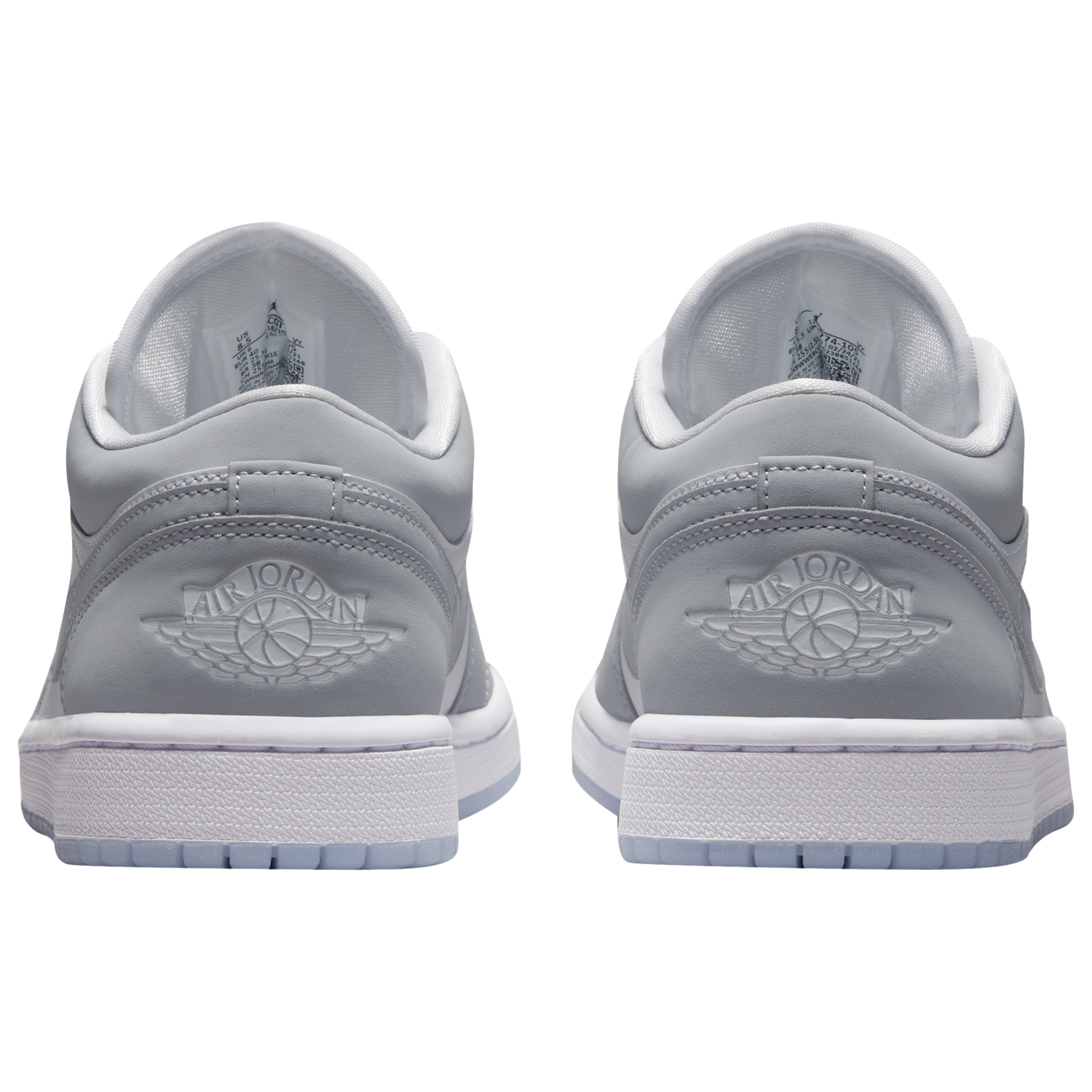 Jordan AJ 1 Low - Women's - White/Wolf Grey/Aluminum