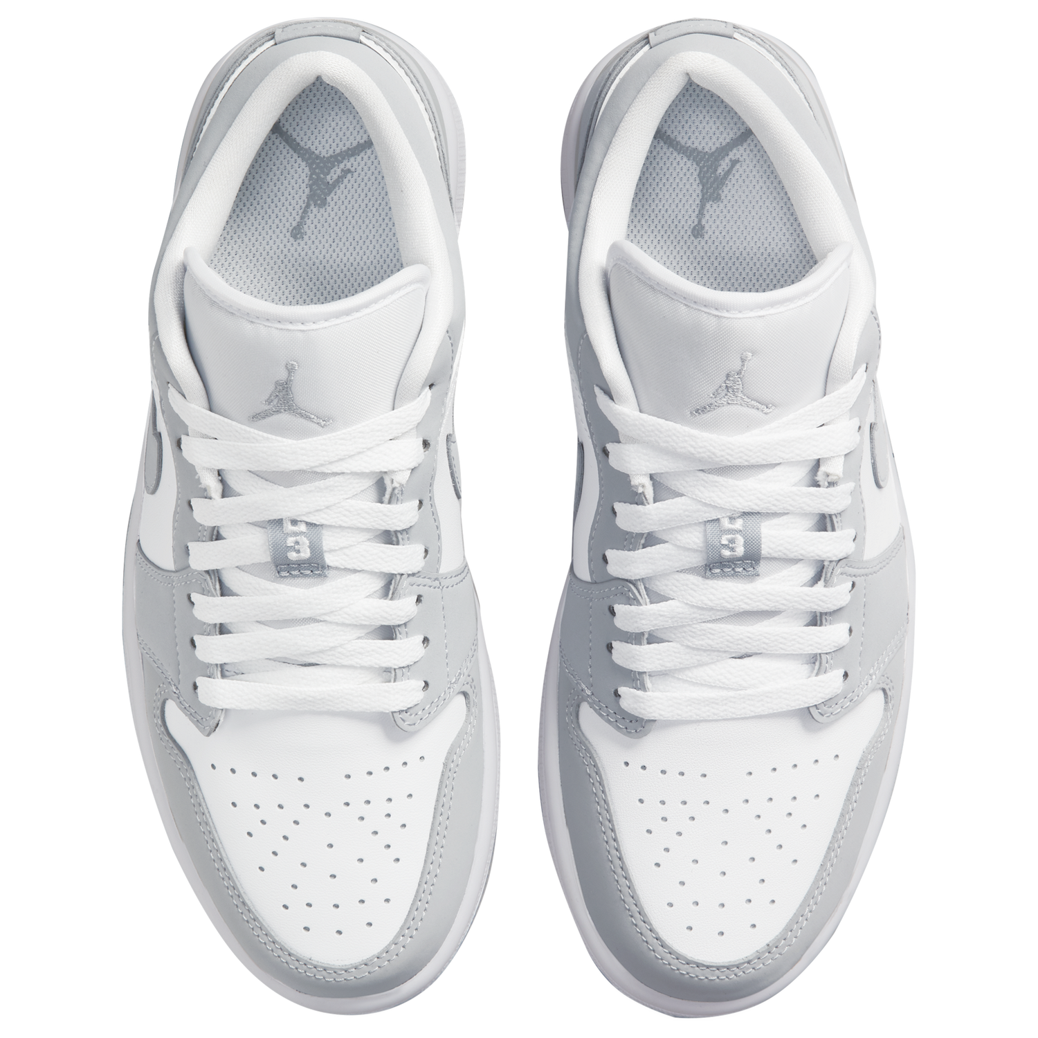 Jordan AJ 1 Low - Women's - White/Wolf Grey/Aluminum